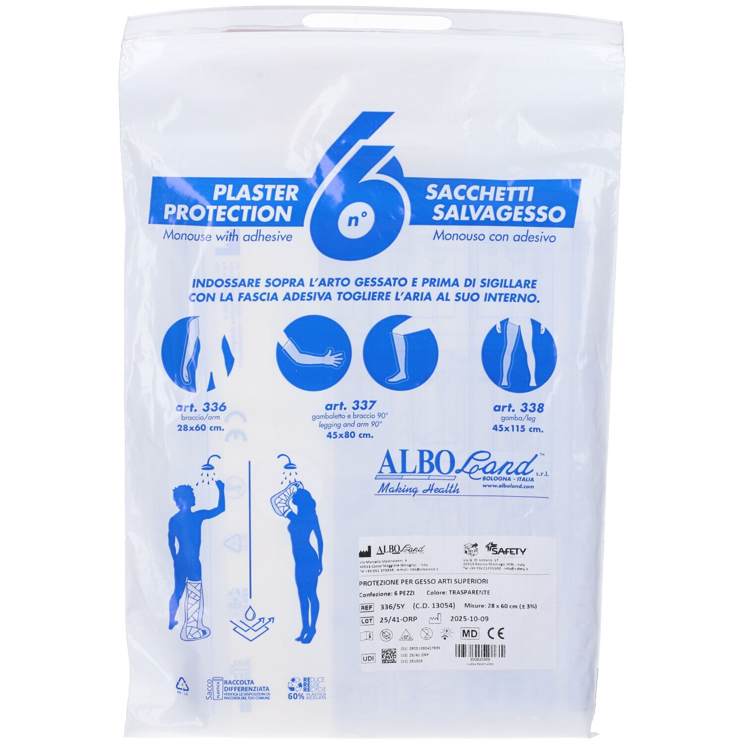 Protezione Gesso Arti Sup 6Pz