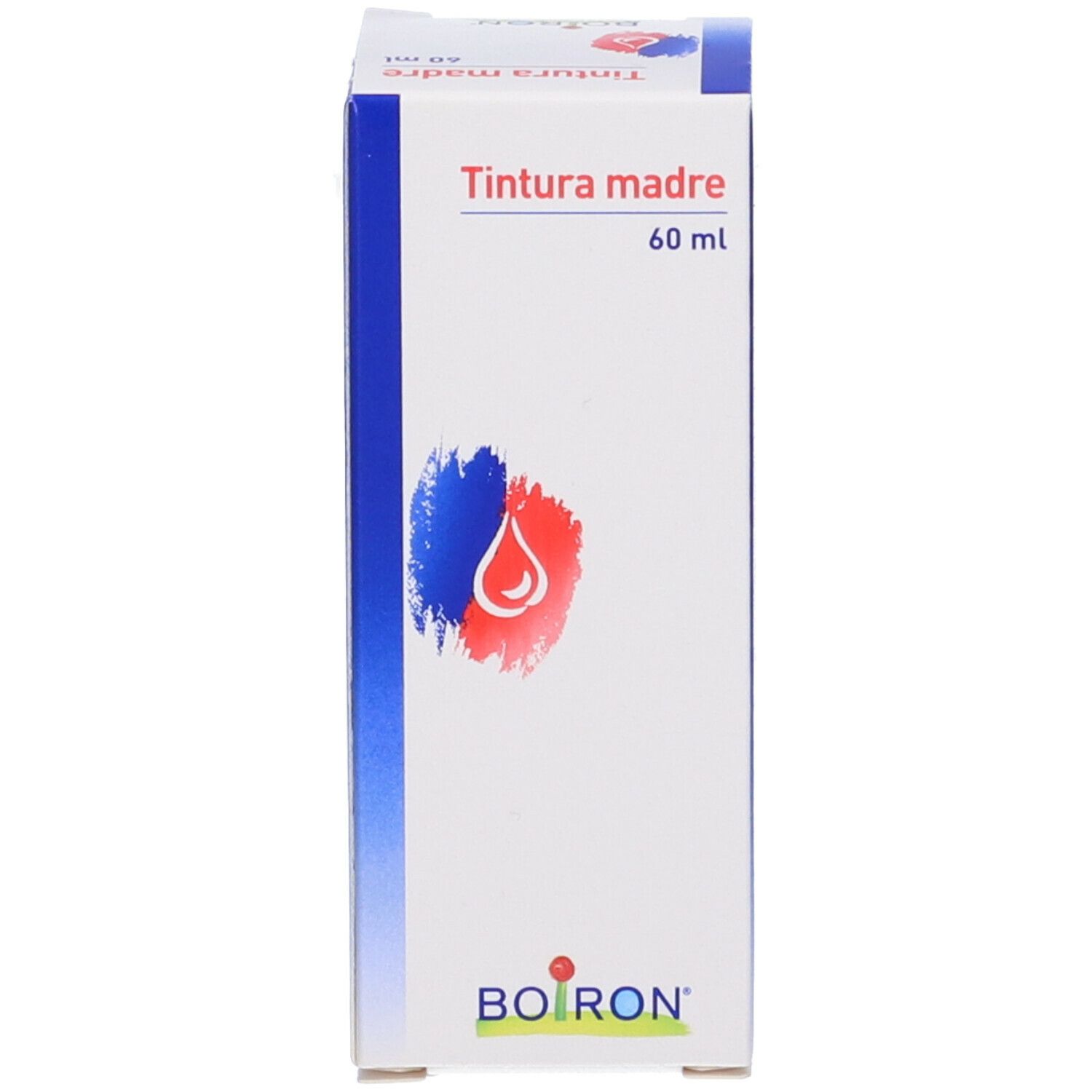 Scatola con logo e testo: Tintura madre, 60 ml. Marchio: Boiron.
