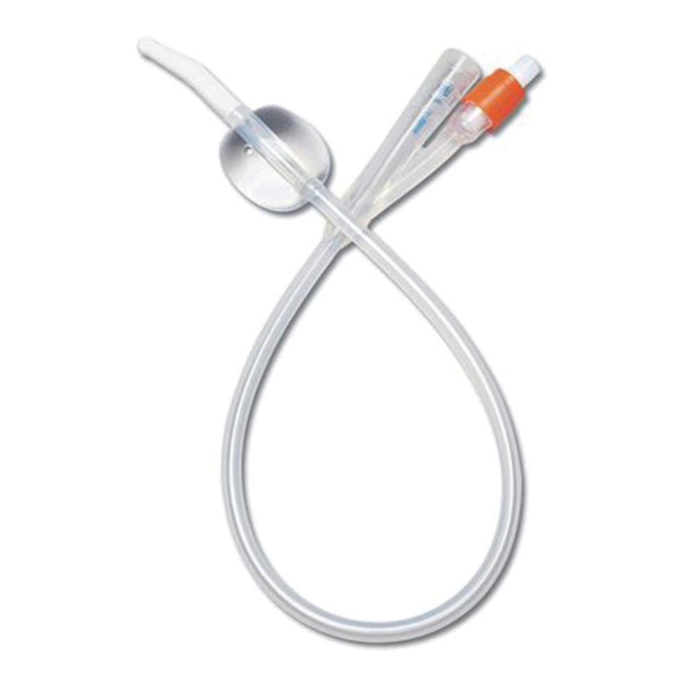 Catetere Uretrale Foley CH 14 Due Vie Punta in Nelaton, Capacita' del Palloncino 10 ml