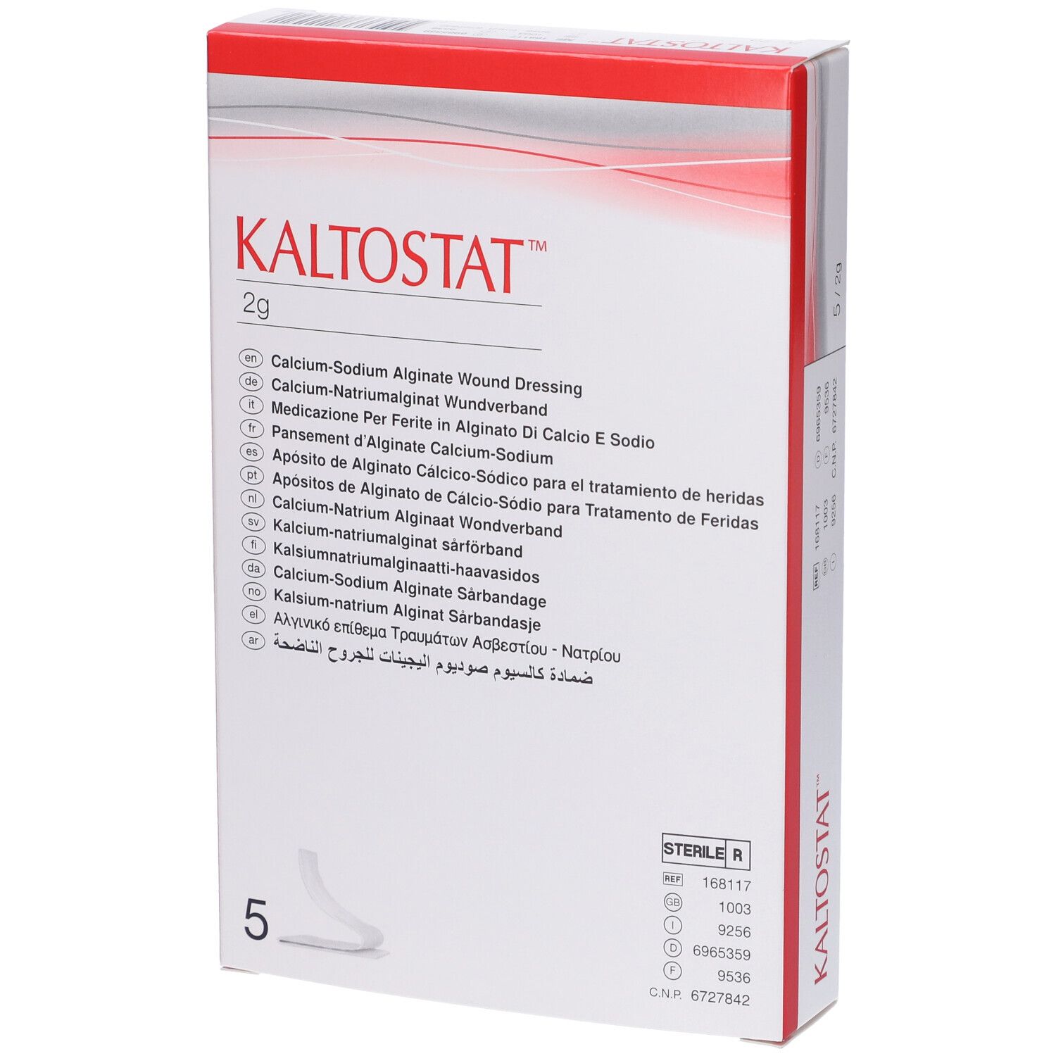 Medicazione Alginato Calcio Sodio Soffice Sterile 2g