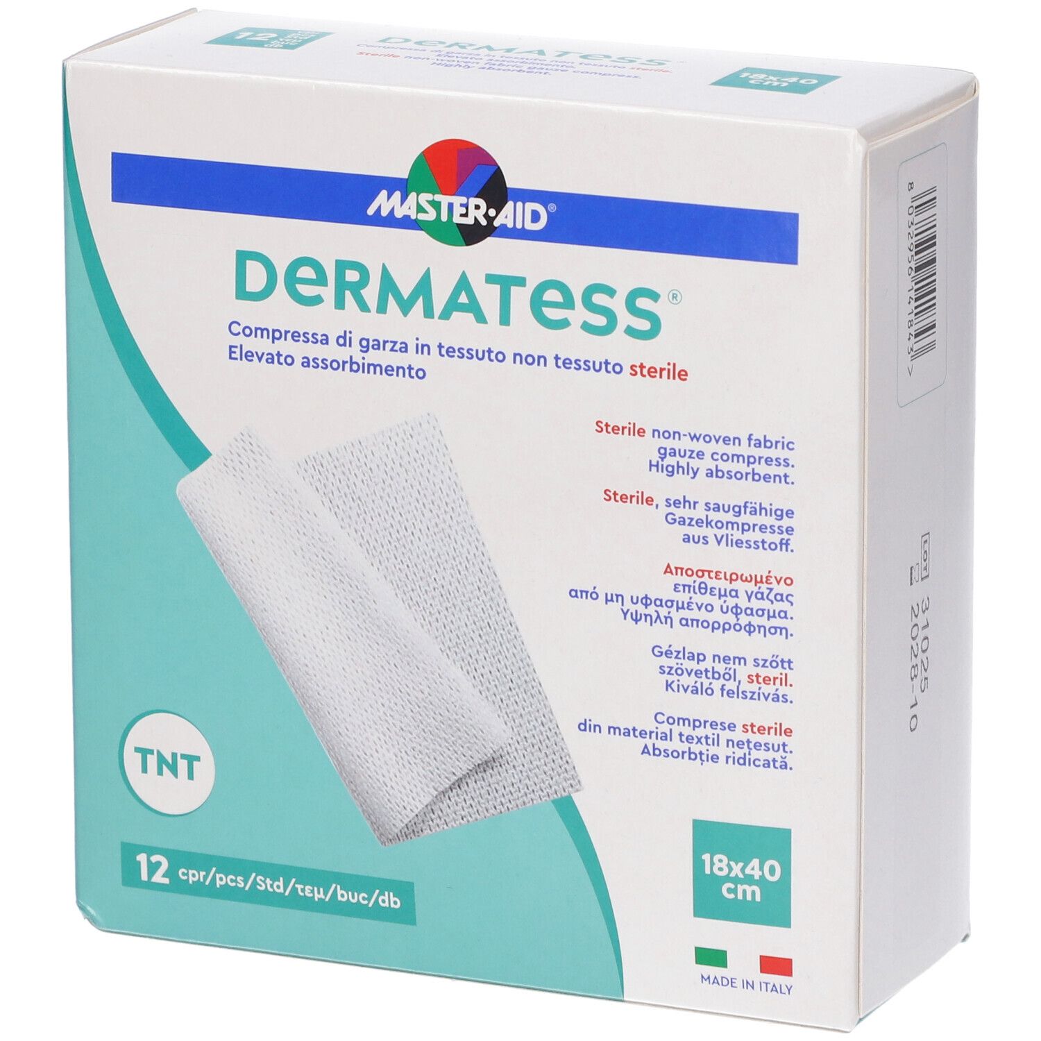 Dermatess Garza TNT 18X40 12Pz 12 St Kompressen