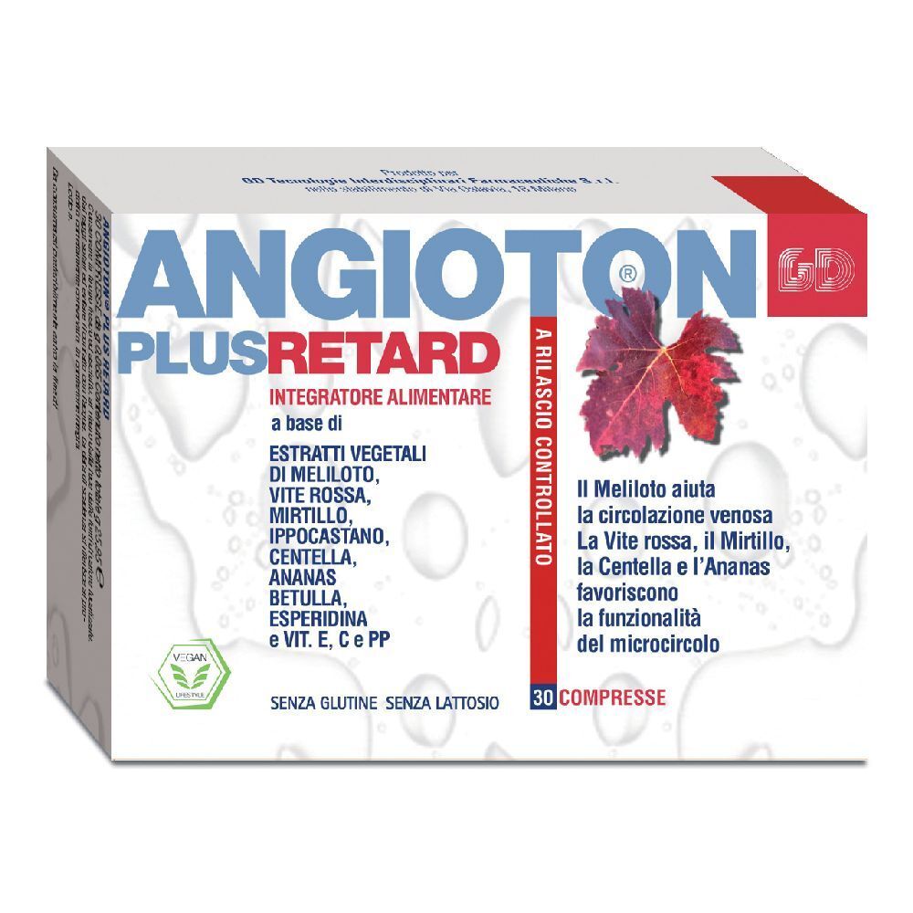 Angioton Plus Retard 30 Compresse - Integratore Per Il Trofismo Del Microcircolo - Immagine 5