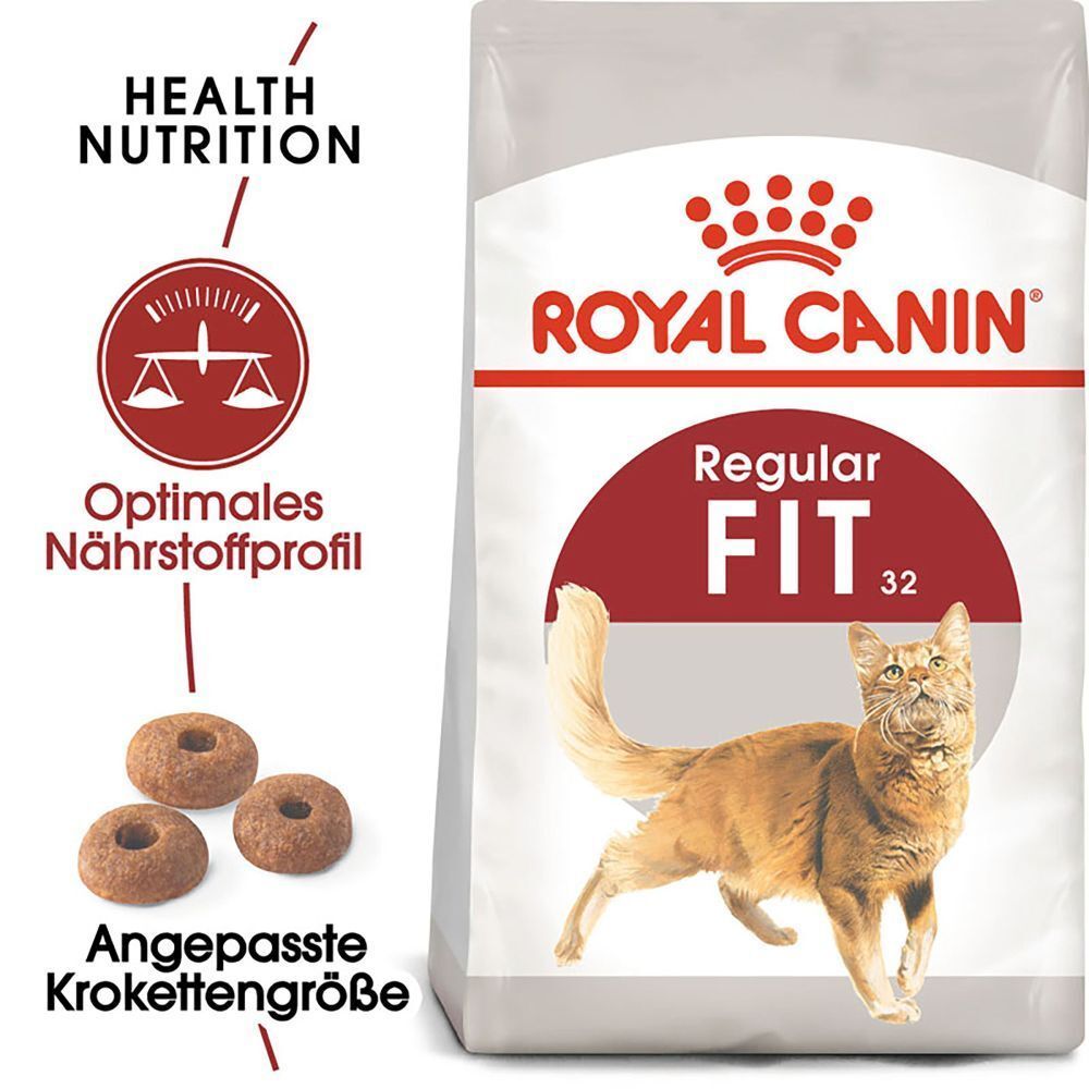 Royal Canin Feline Fit 32: Optimales Nährstoffprofil, angepasste Kroketten.