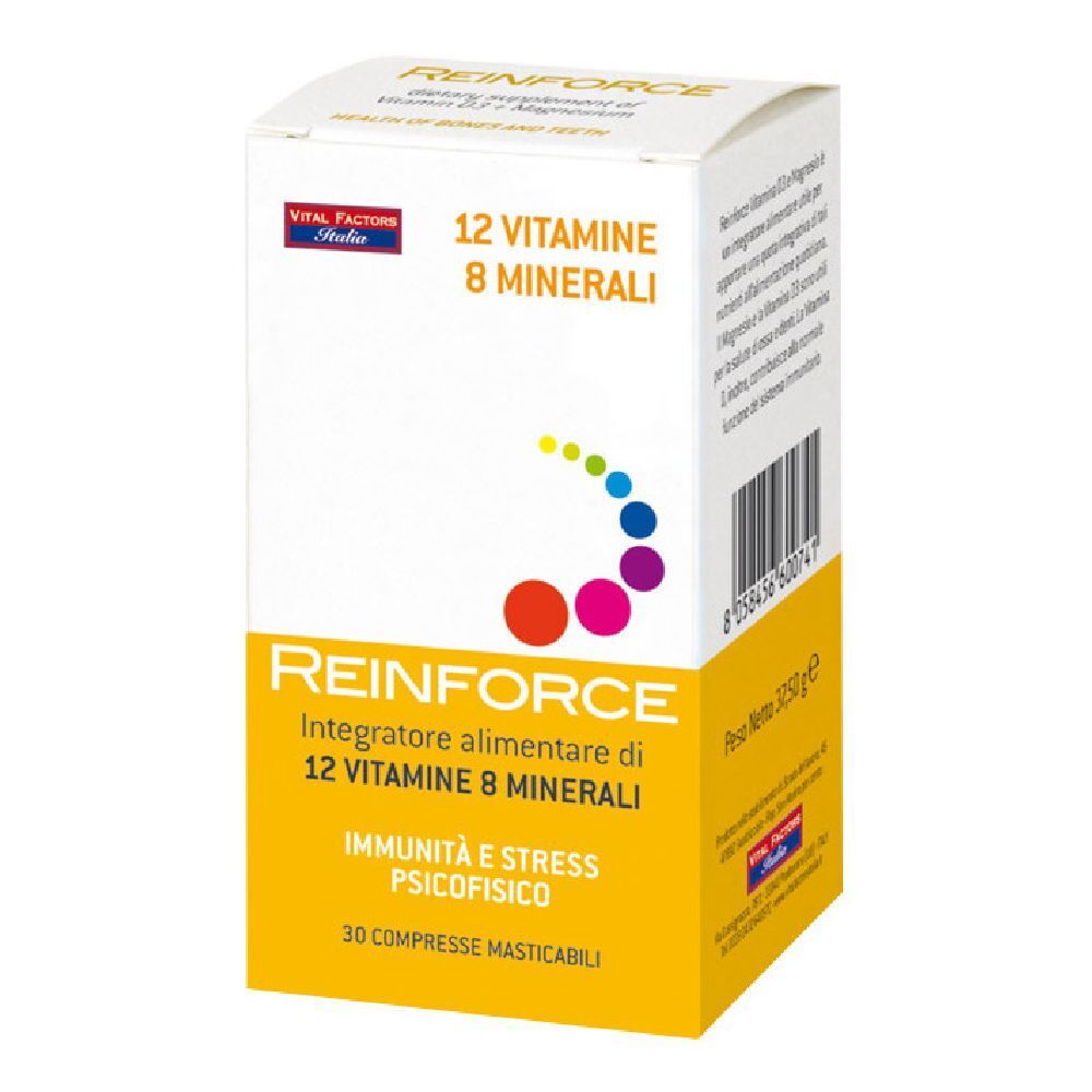 Reinforce 12 Vitamine + 8 Minerali 30 Compresse Masticabili - Immagine 5