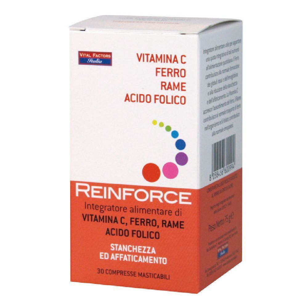 Reinforce Ferro + Rame + Vitamina C 30 Compresse Masticabili