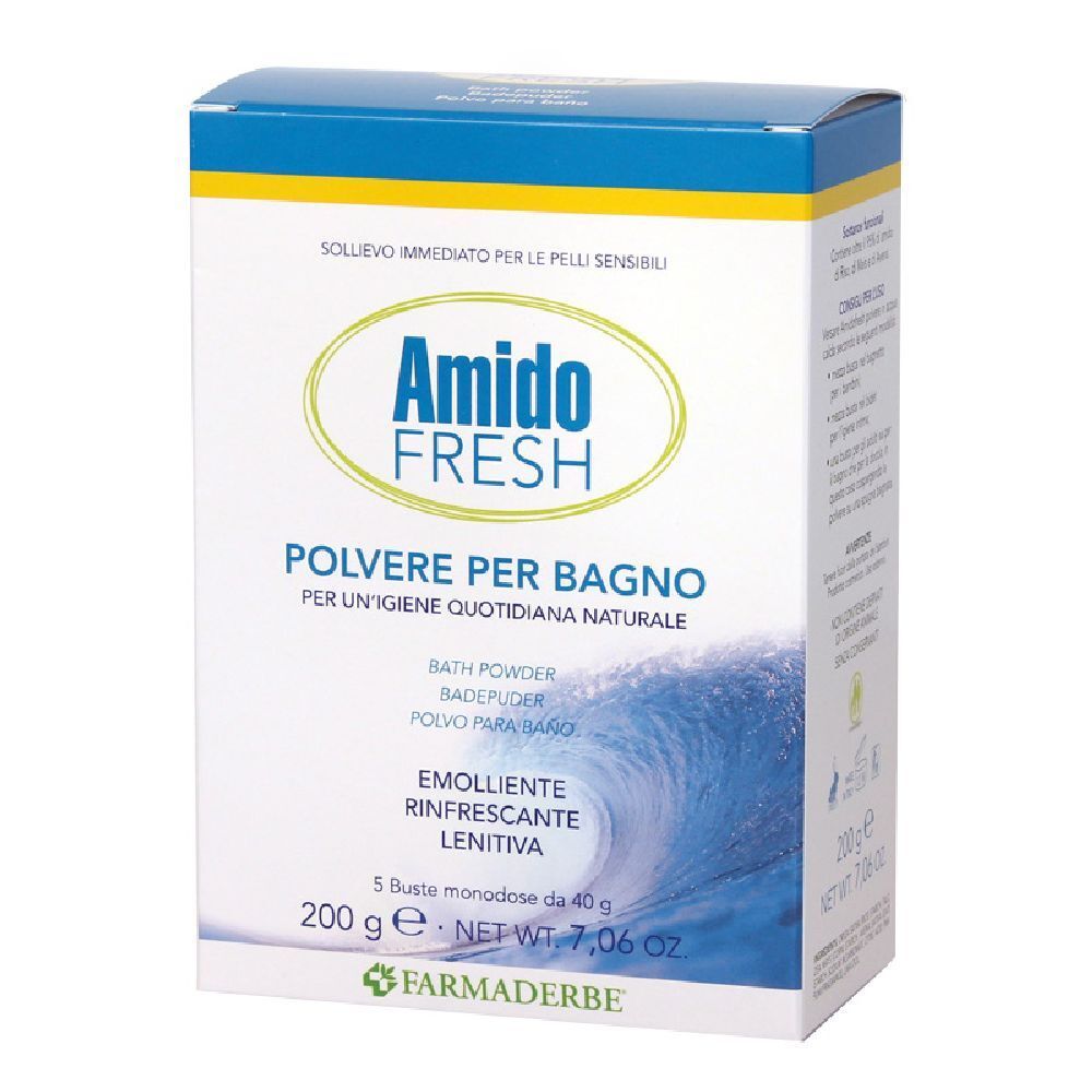 Farmaderbe Grano Amido Fresh Polvere Bagno 5 Bustine - Immagine 3