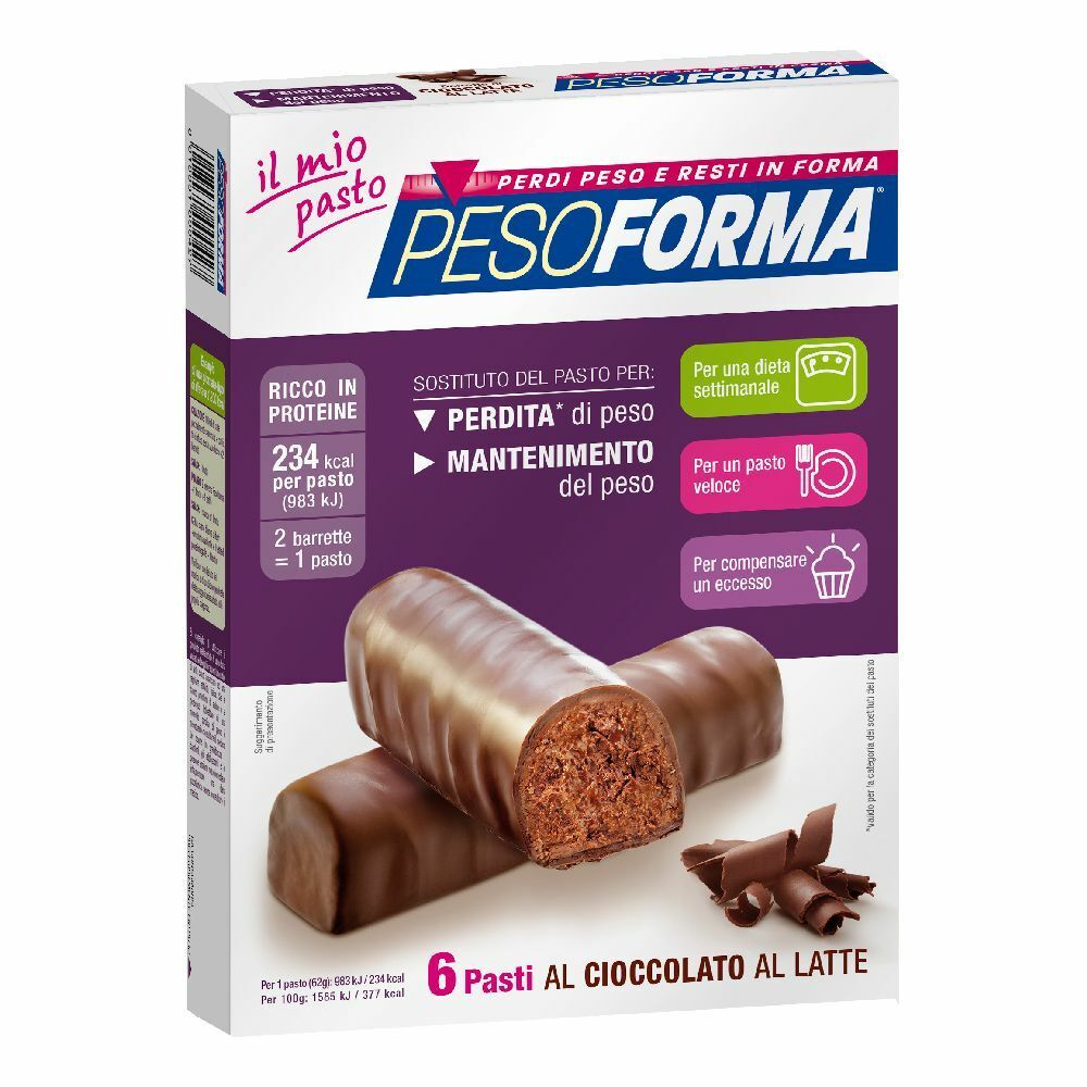 Image of PESOFORMA® Barrette al Cioccolato al Latte