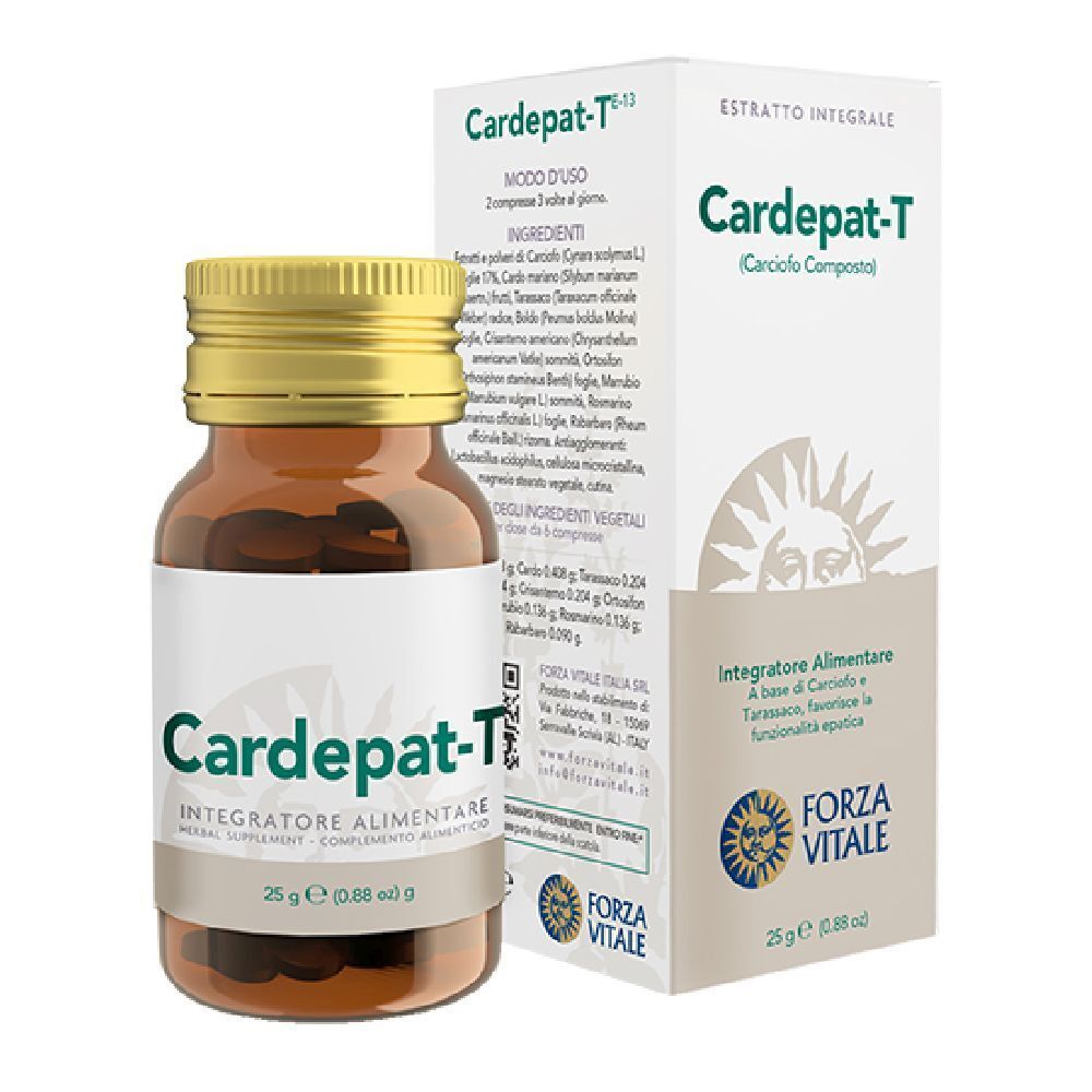 Flacone di vetro marrone con tappo dorato ed etichetta bianca. Scatola con nome del prodotto e ingredienti.