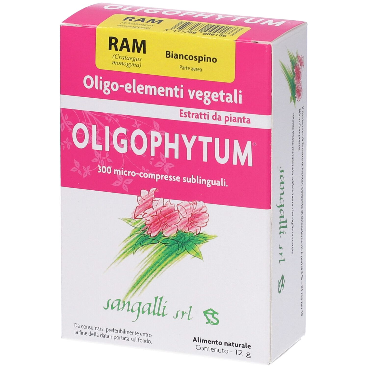 Sangalli Oligophytum RAM Biancospino Compresse Sublinguali