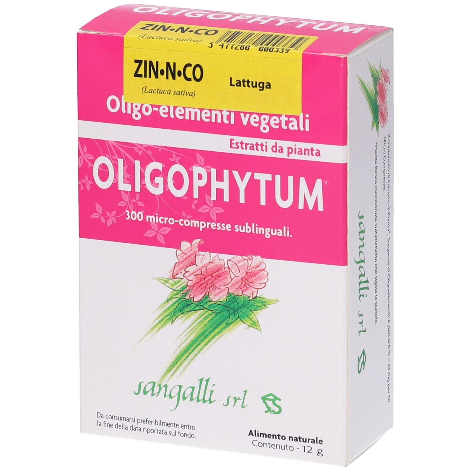 Oligophytum ZIN–N–CO – Zinco, Nichel, Cobalto estratti dalla Lattuga