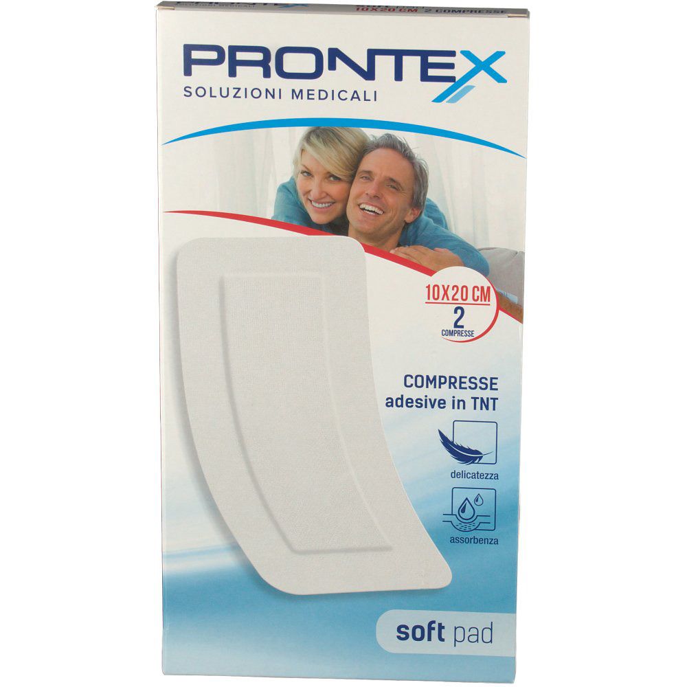 Safety PRONTEX Soft Pad 10 cm x 20 cm Compresse adesive in TNT
