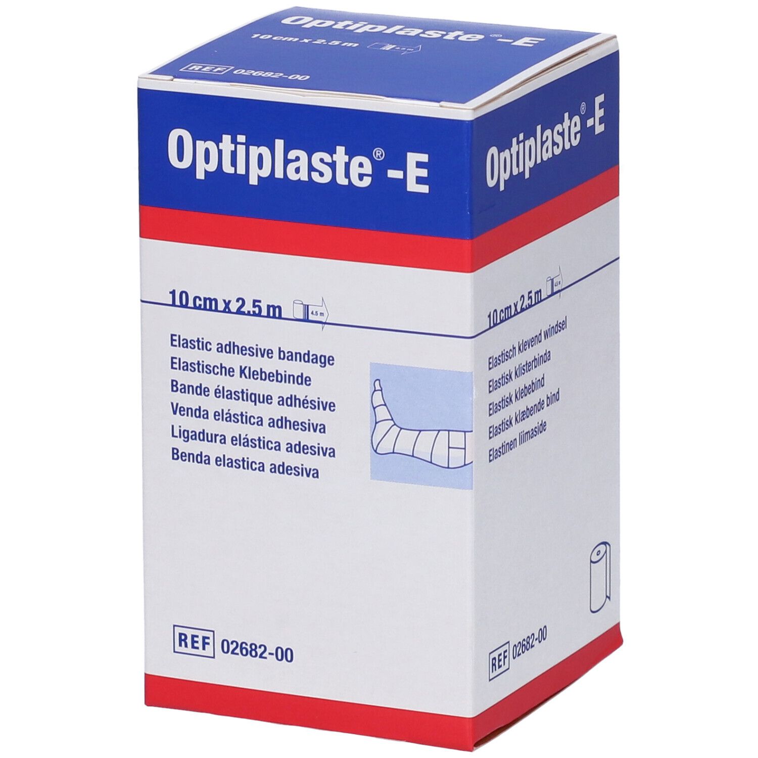 Optiplaste Benda Elastica Adesiva 10cm x 2,5m