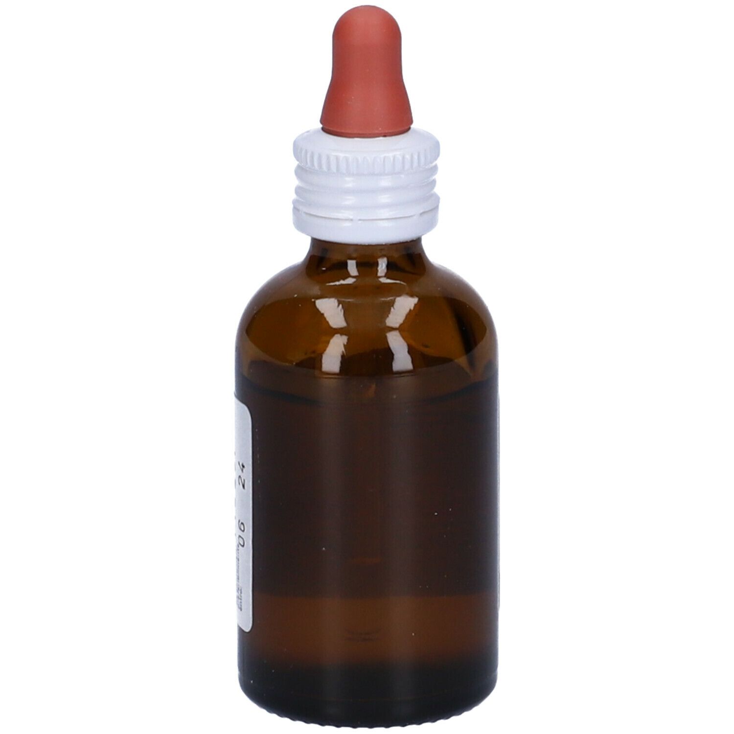 Flacone di vetro marrone con contagocce rosso. Scritta: Piumedoro Tuttovitamine. Integratore per uccelli.