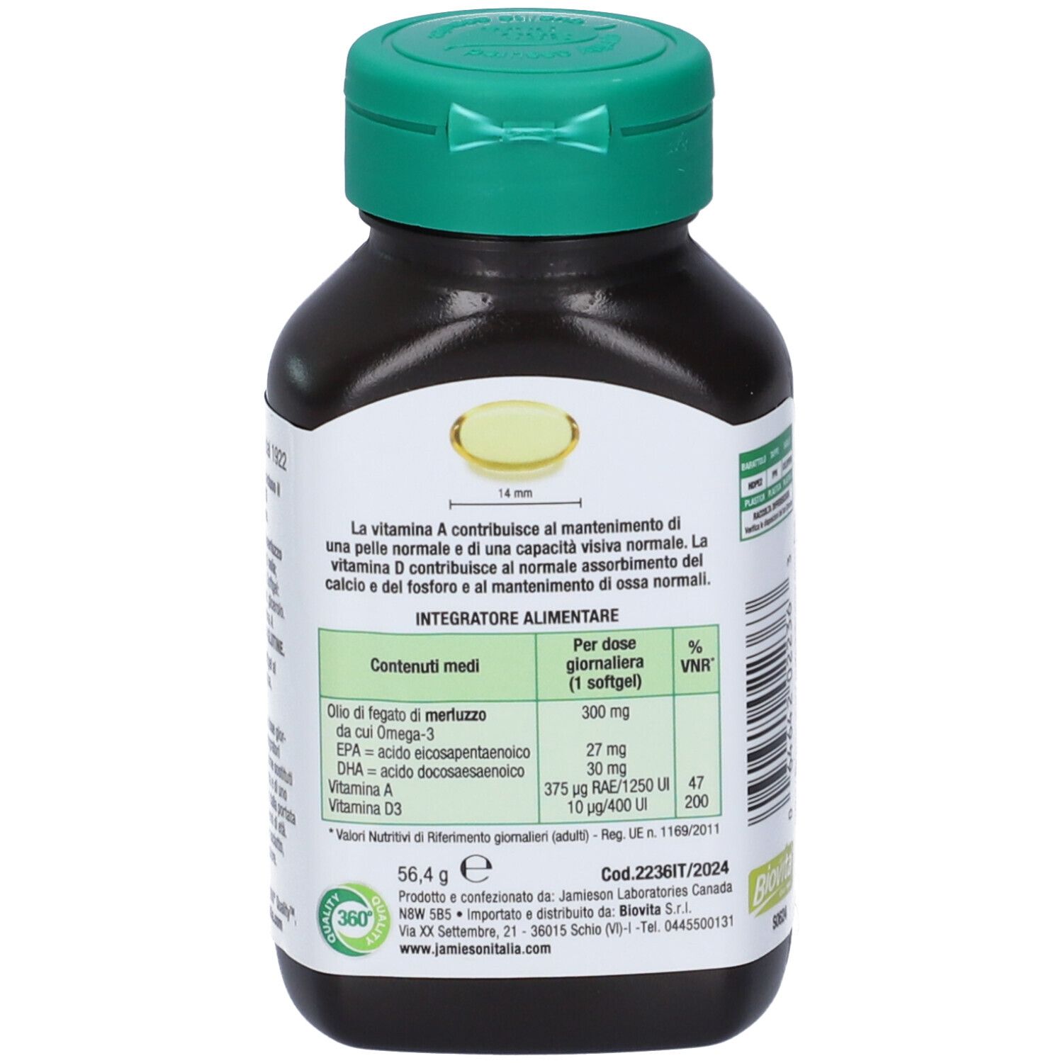 Jamieson Olio Fegato Merluzzo 100 St Perlen