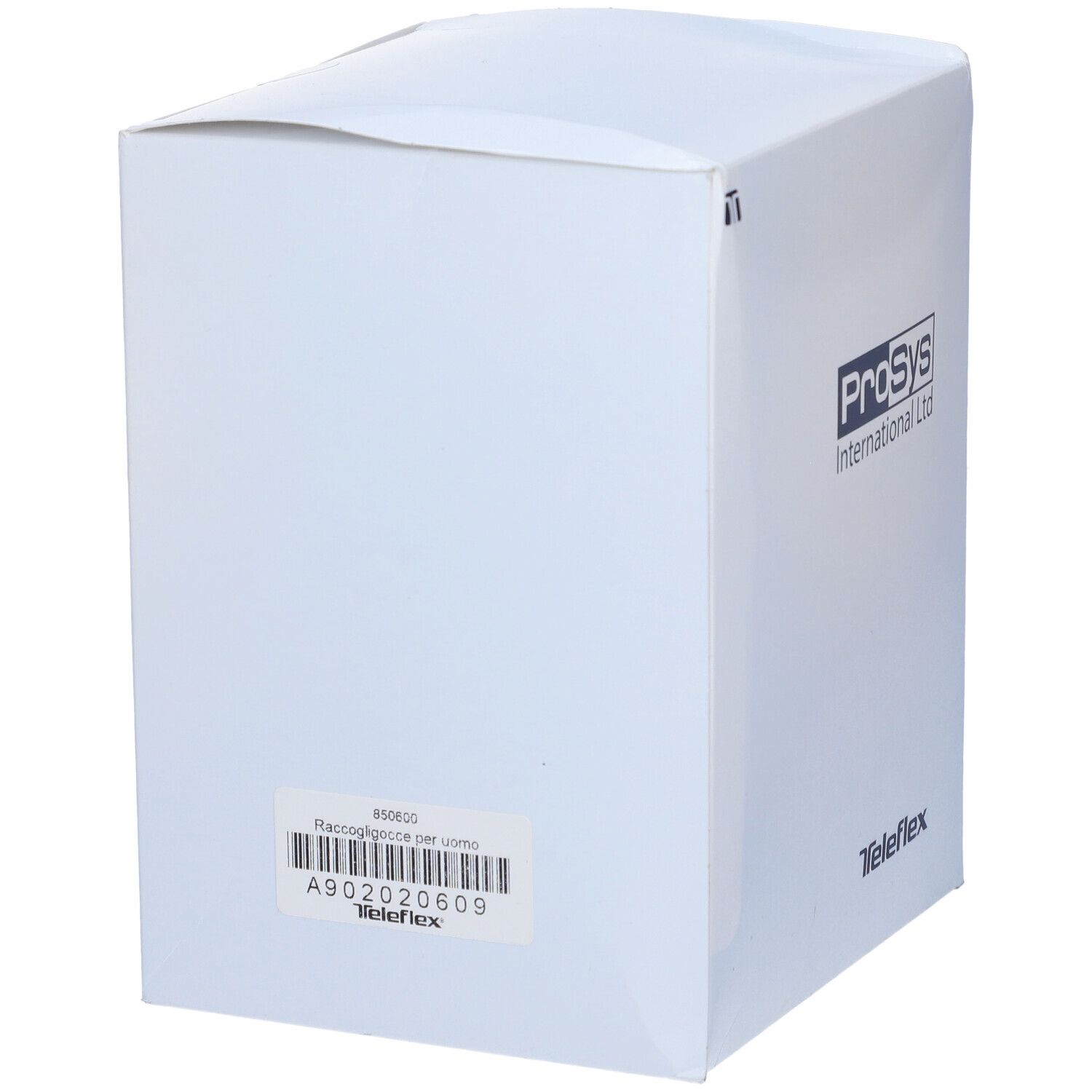 Weiße Box mit ProSys und Teleflex Logo. Enthält medizinische Produkte.