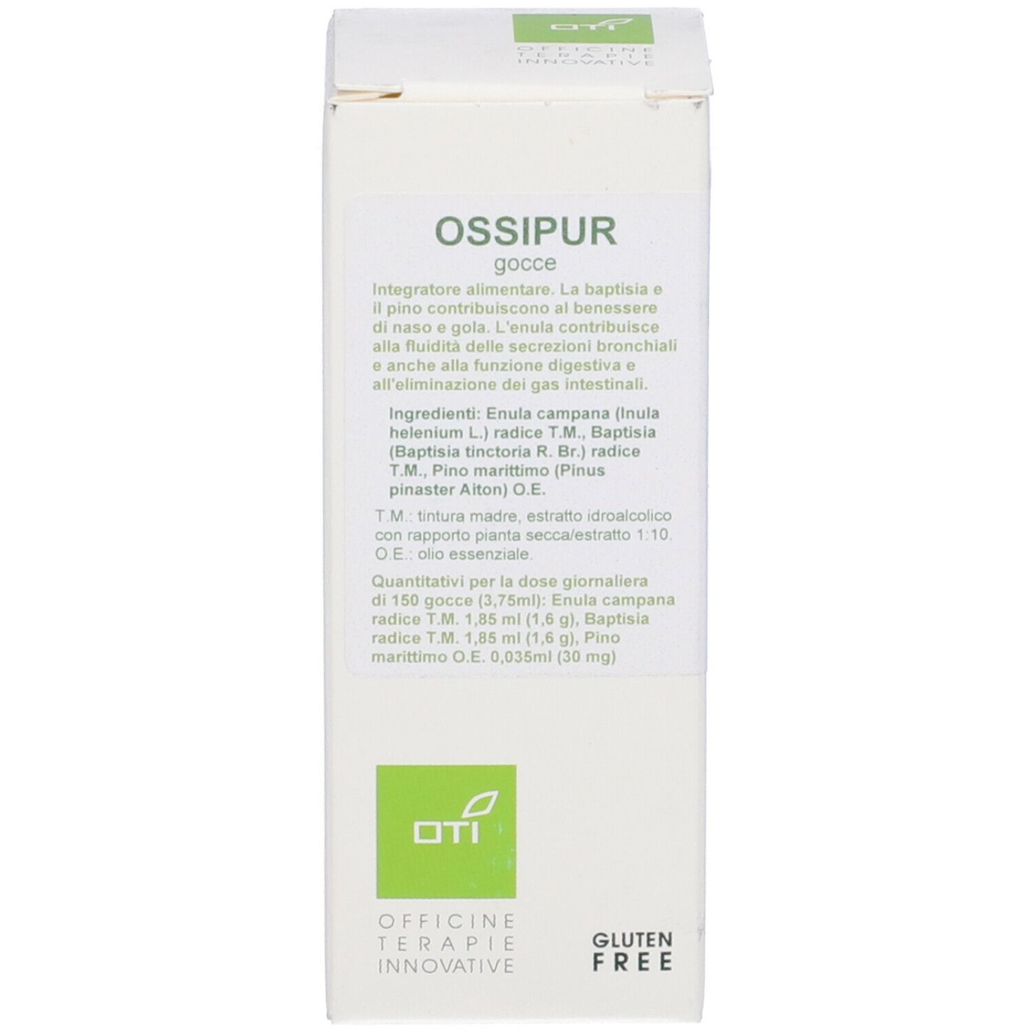Confezione del prodotto con testo e logo. Contiene informazioni sul prodotto e ingredienti.