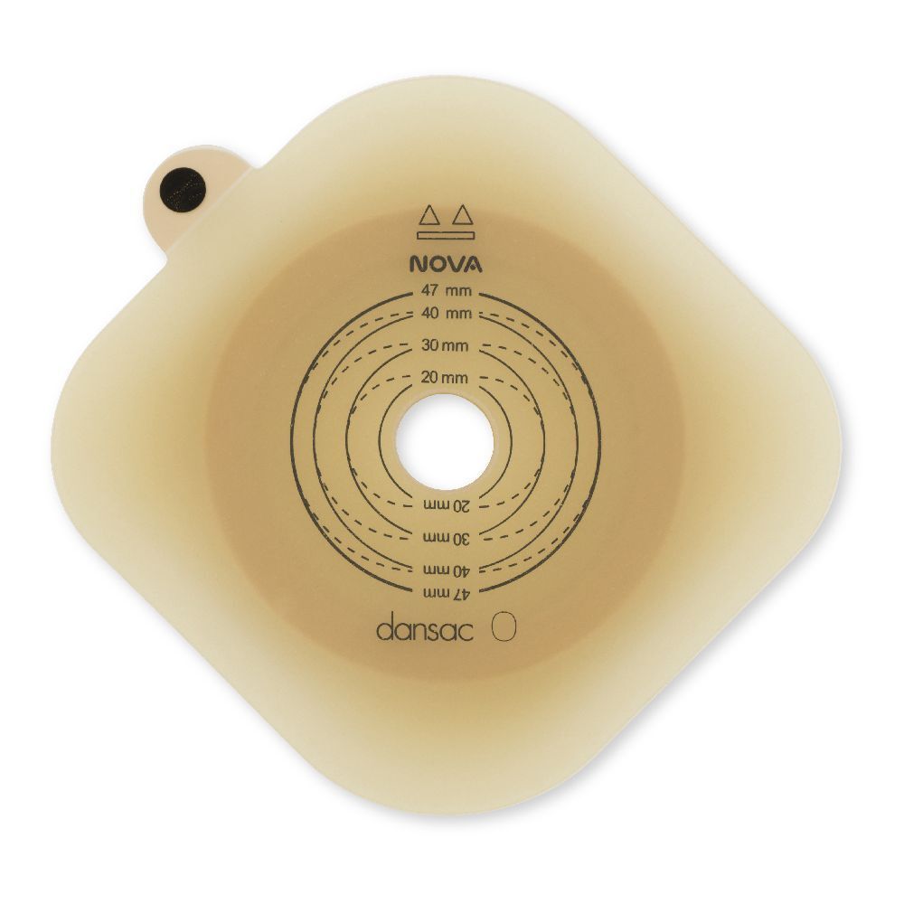 Placca Per Colo/Ileo E Urostomia Autoportante Flangia Semovente A Spessore Ridotto Nova 2 Ritagliabile 55Mm 5 Pezzi