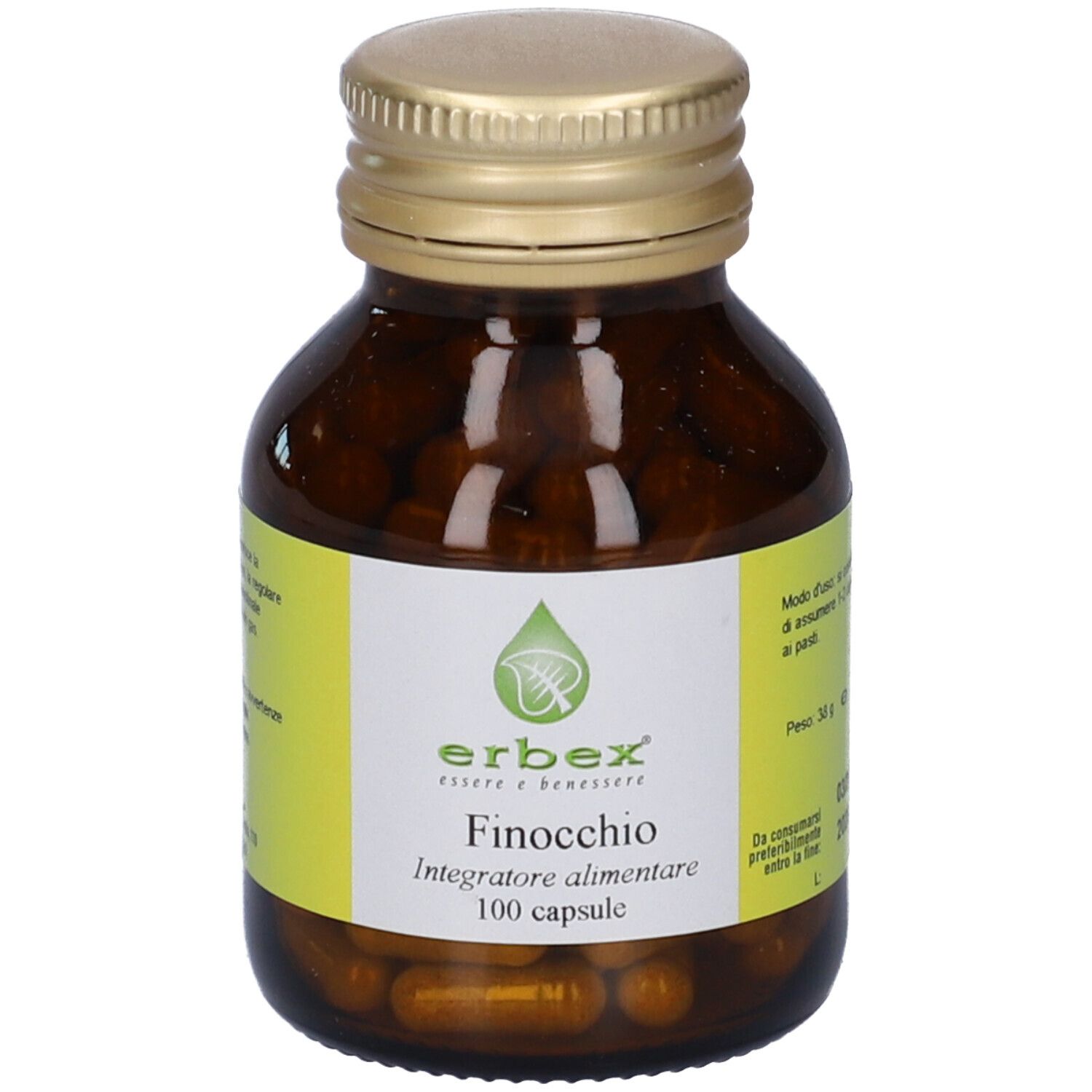 Erbex Finocchio 100 Capsule 380Mg - Immagine 4