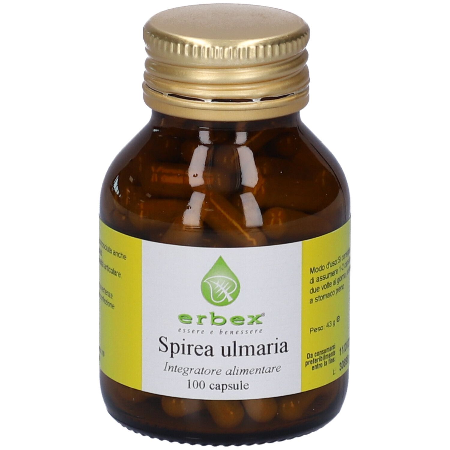 Erbex Spirea Ulmaria Capsule 43 G Bambino