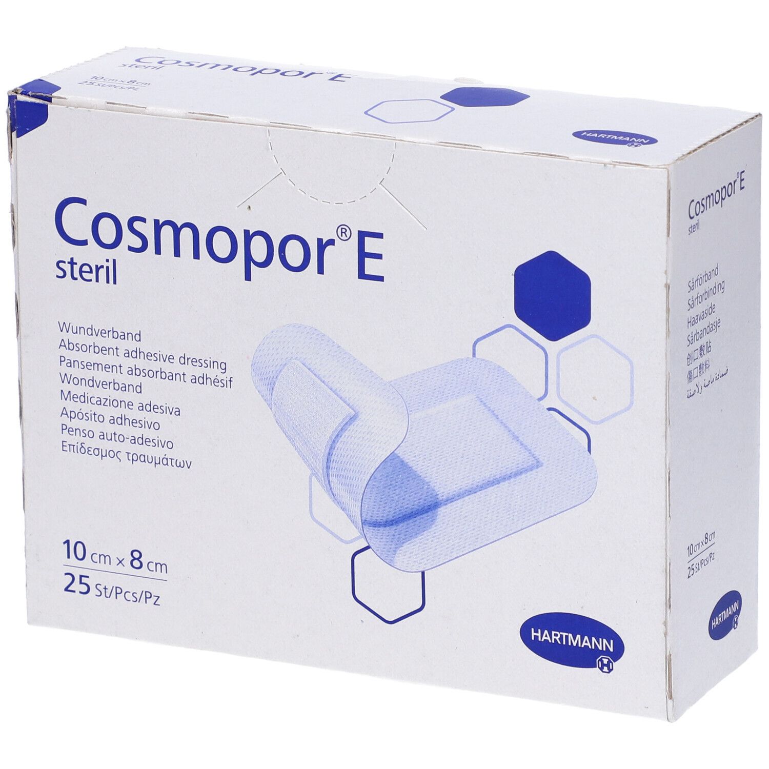 Cerotto Adesivo Cosmopor Strip In Tessuto Non Tessuto Tampone 1,5 Pretagliato In Strisce 10X8Cm 25 Pezzi