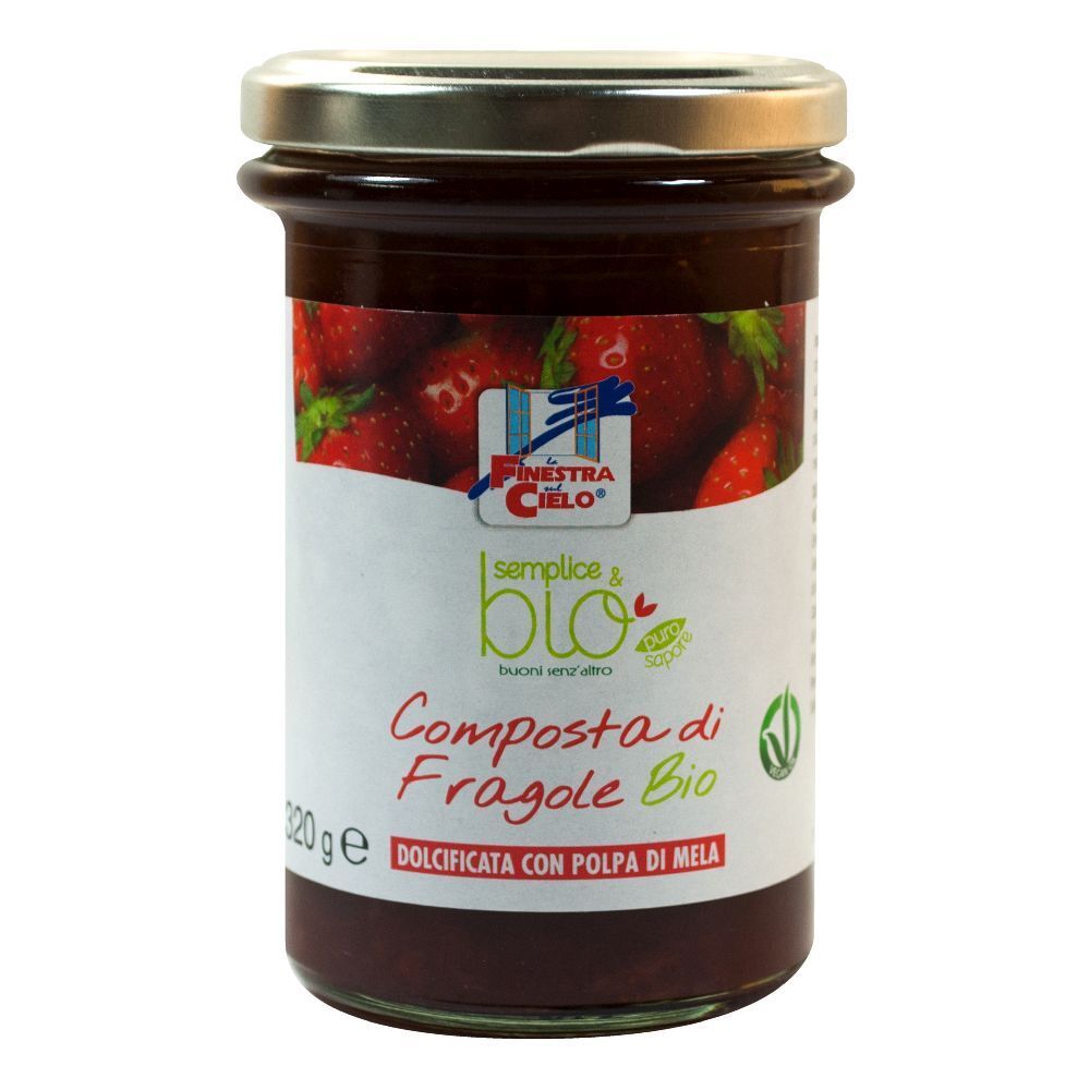 Composta Di Fragole Con Polpa Di Mela Bio 320 G