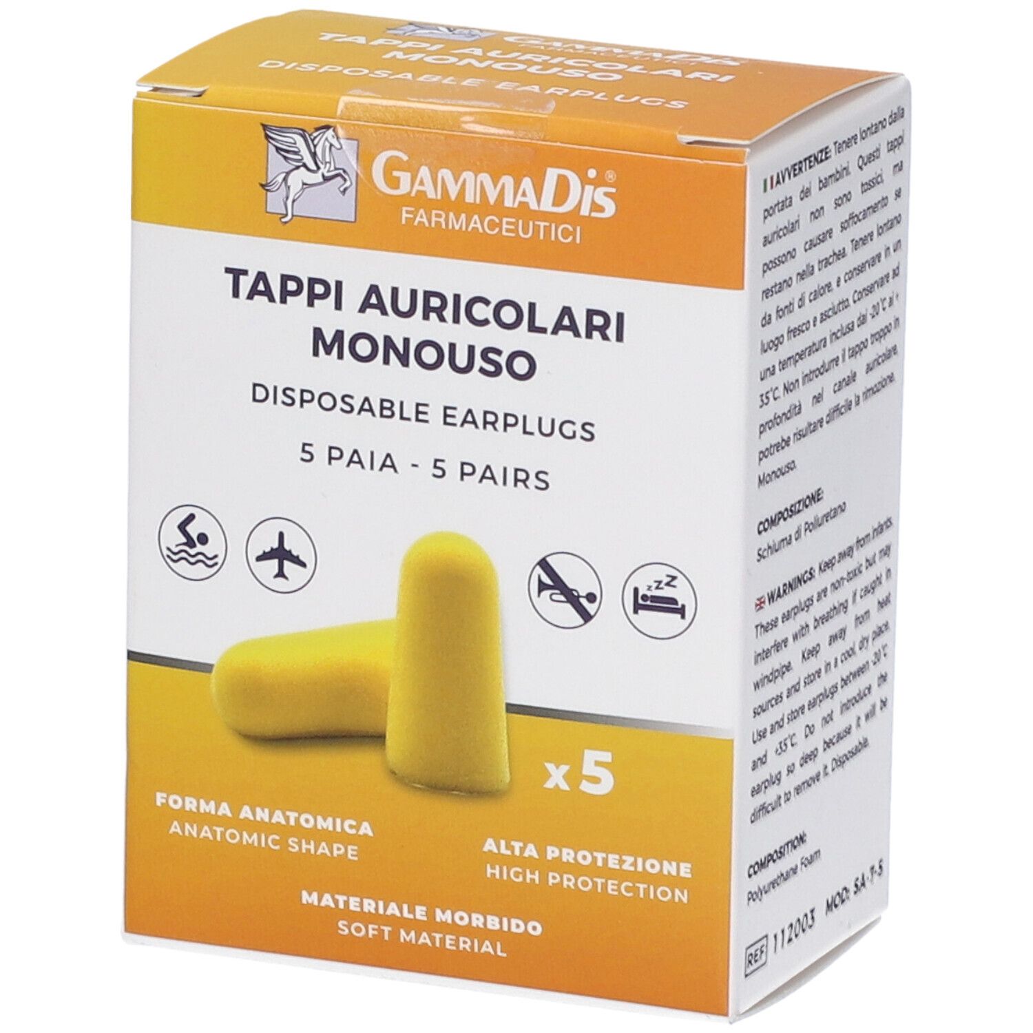 Gammadis Tappi Auricolari 10Pz 10 St Ohrstöpsel