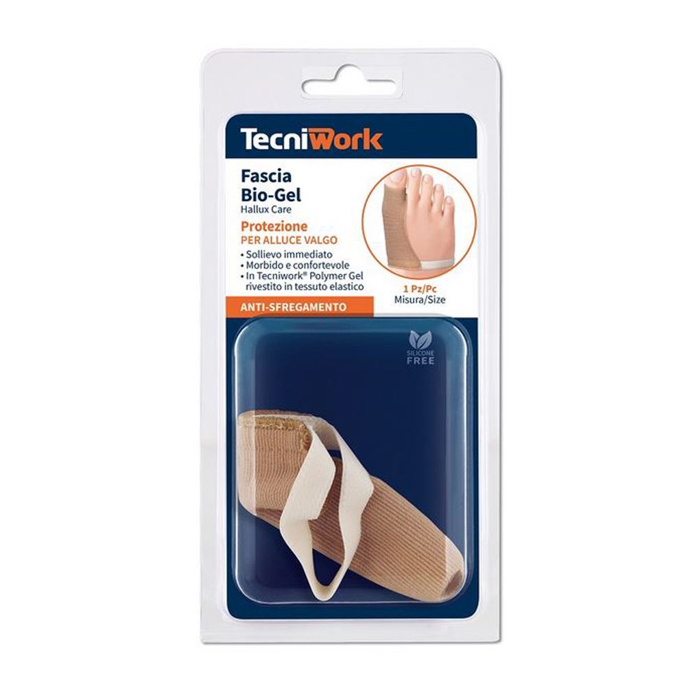 Tecniwork Biogel Fascia Protezione per Alluce Valgo Misura S