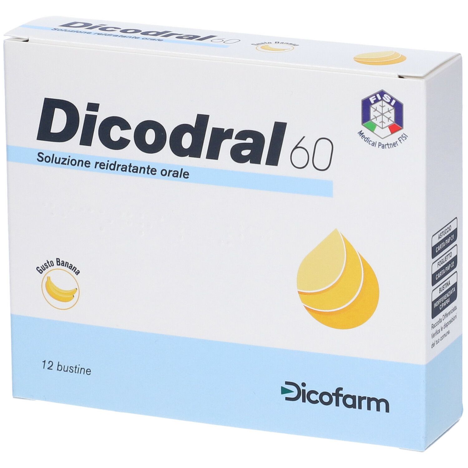 Dicodral® 60 Soluzione Reidratante Orale Gusto Banana