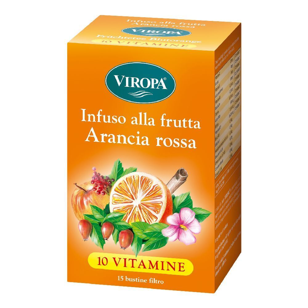Viropa Infuso alla Frutta 10 Vitamine Arancia Rossa Bustine