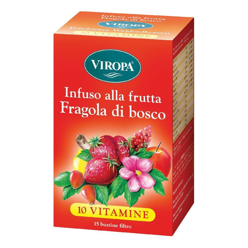 Viropa Infuso alla Frutta 10 Vitamine Fragola del Bosco Bustine