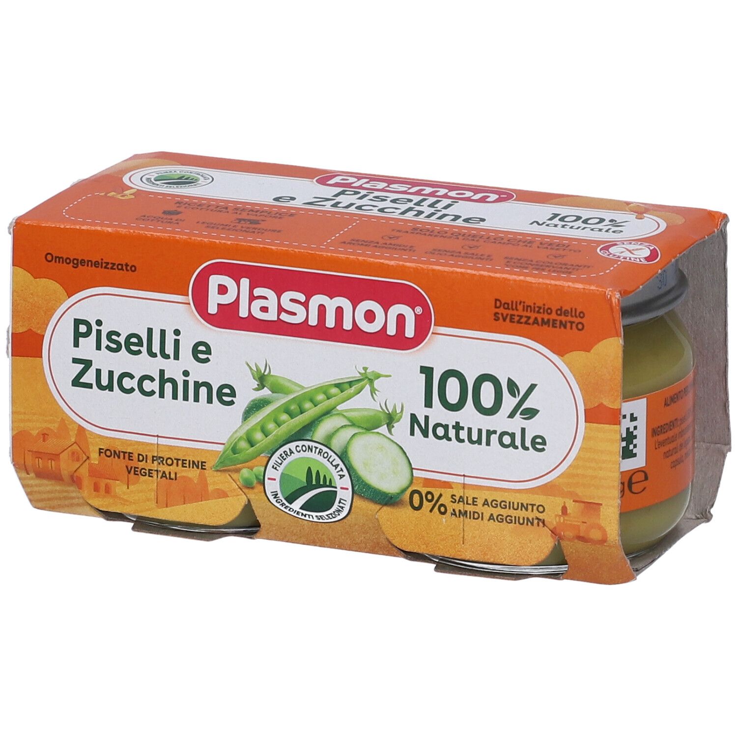 Plasmon Omog Pisel/Zucch80Gx2P 2x80 g Brei