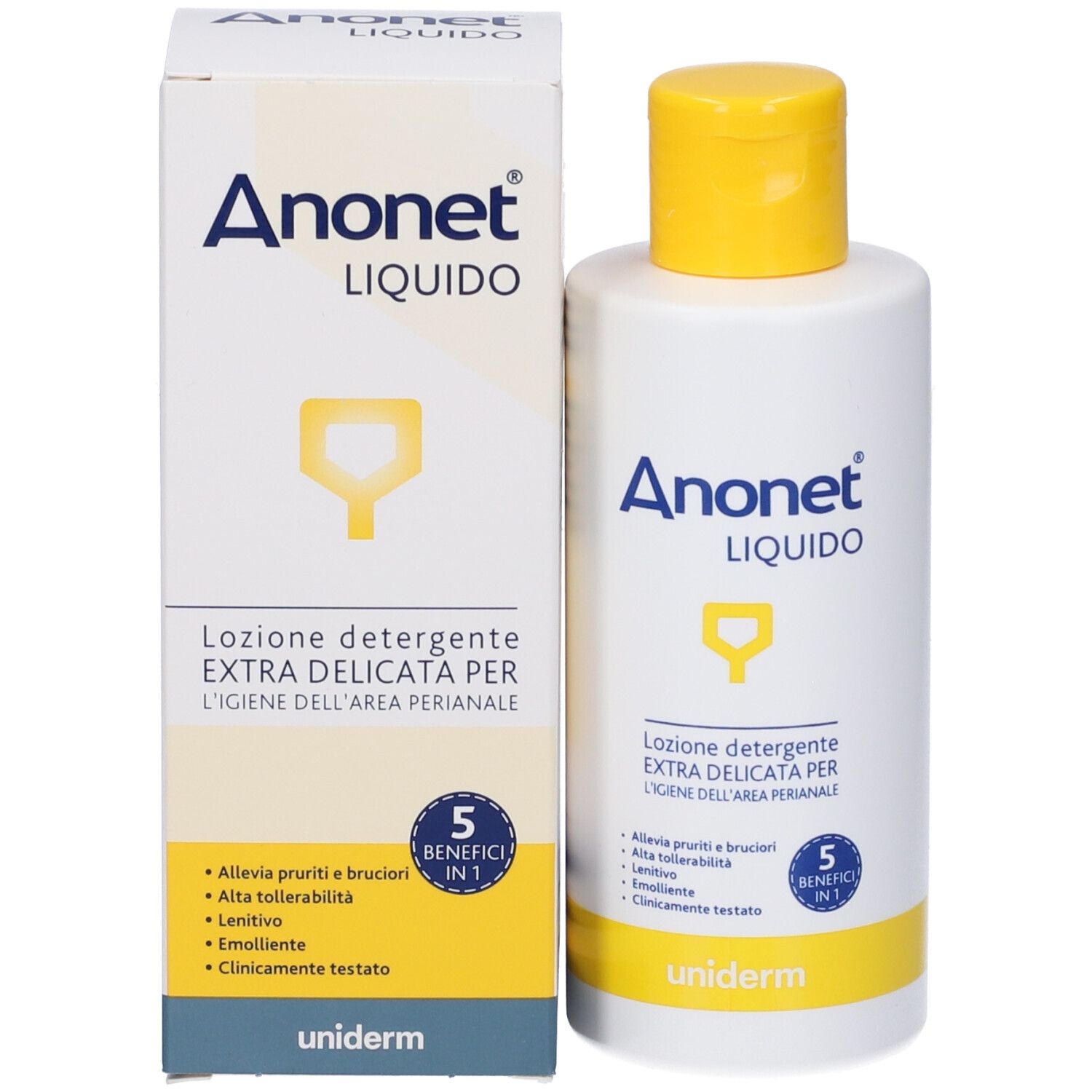 Anonet Liquido perianale Reinigungslotion, 250 ml Flasche.