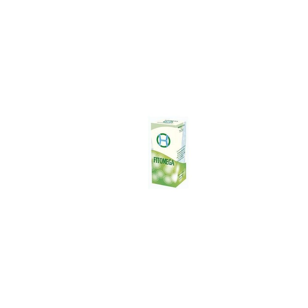 Scatola verde e bianca con logo H e scritta FITOMEGA.
