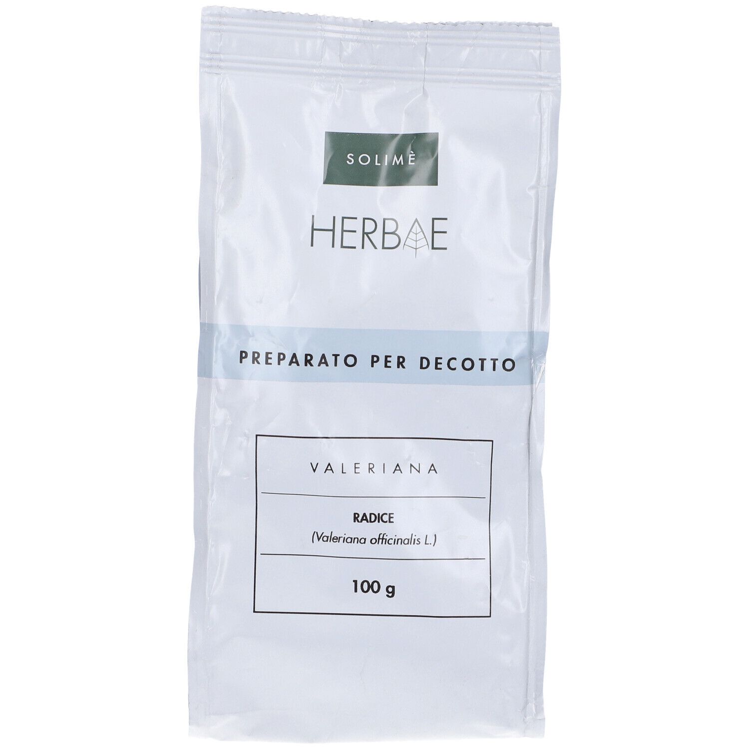 Busta con Valeriana Radice 100g. Marchio Solimè Herbae.