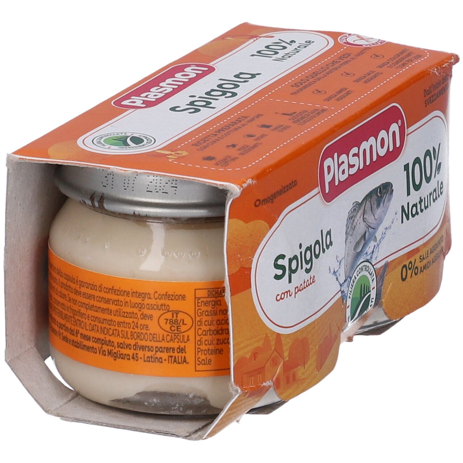 Plasmon Homogenisiertes Wolfsbarschfilet 80 G X 2 Stück Plasmon
