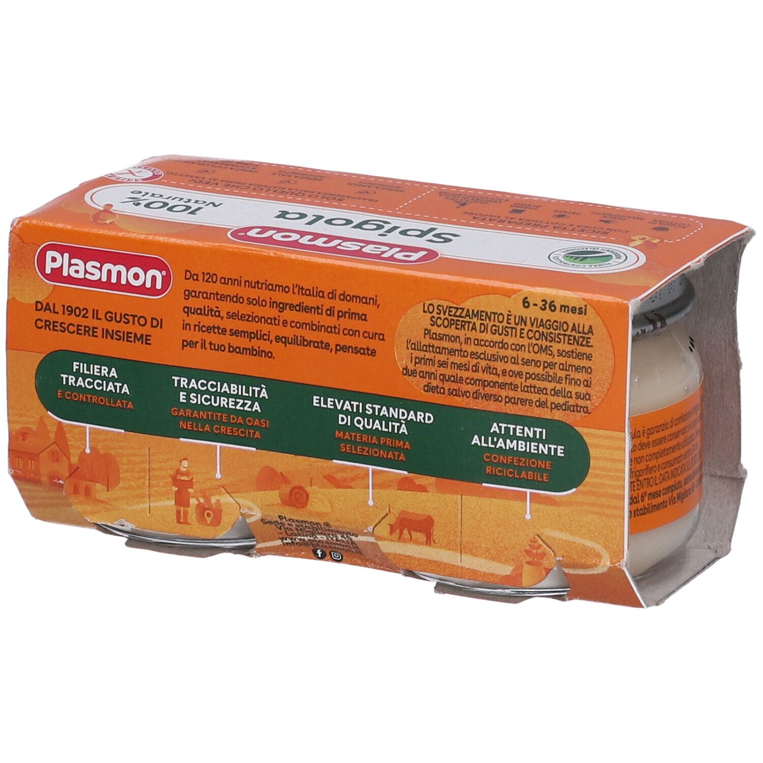 Plasmon Homogenisiertes Wolfsbarschfilet 80 G X 2 Stück Plasmon
