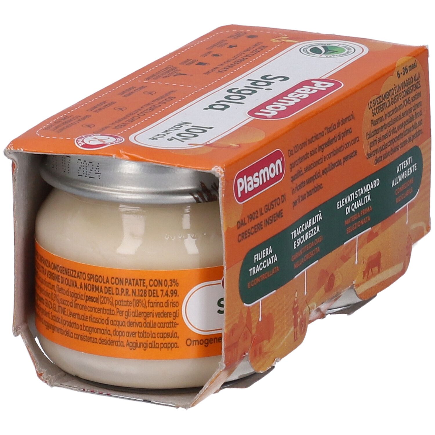 Plasmon Homogenisiertes Wolfsbarschfilet 80 G X 2 Stück Plasmon