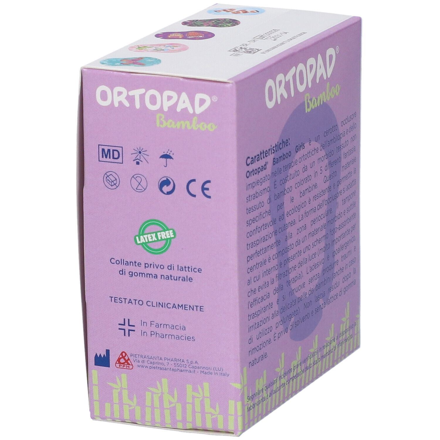 ORTOPAD Bamboo Junior Okklusionspflaster für die Augen, 20 Stück.