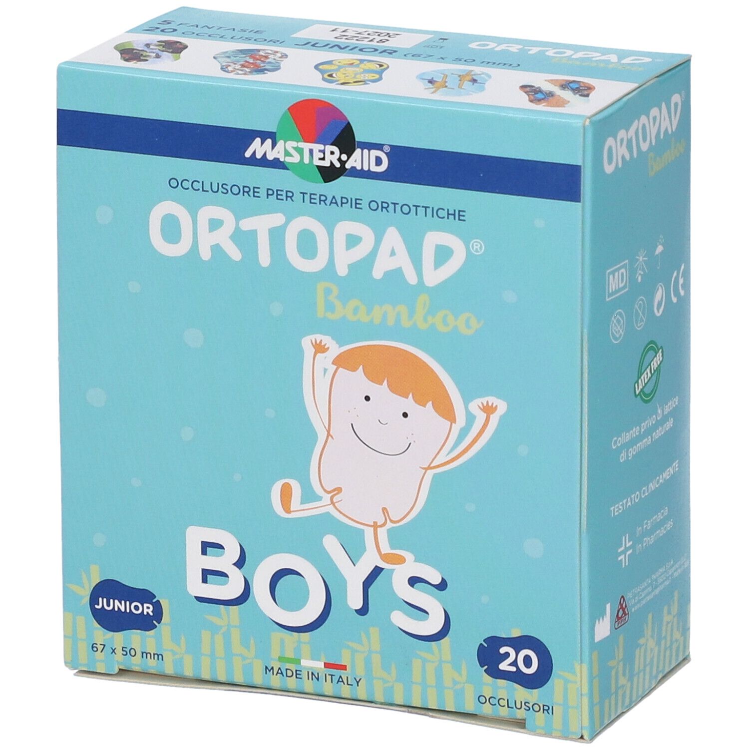 Ortopad Boys Junior 20Pz 20 St Pflaster