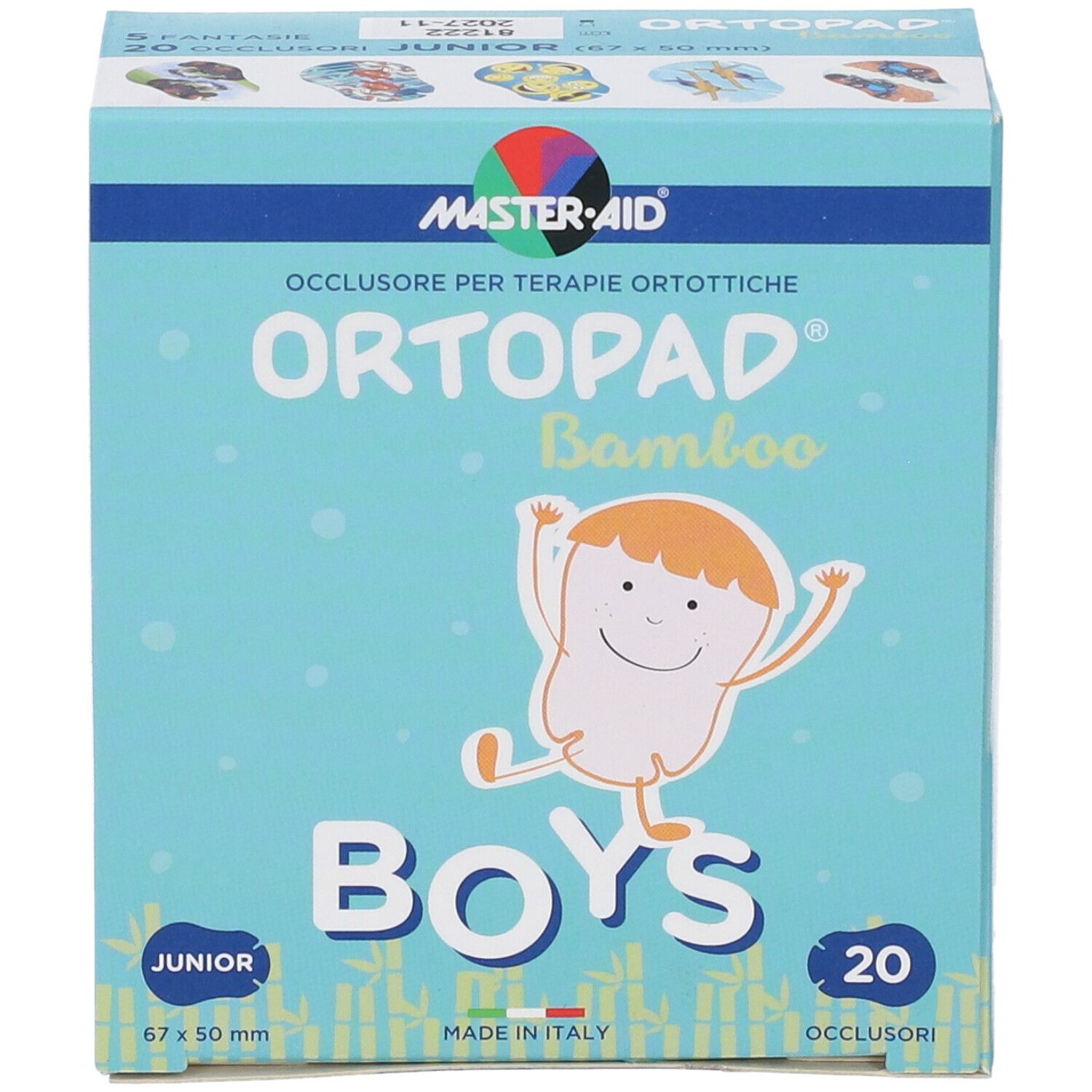 Ortopad Bamboo, 20 Okklusionspflaster, 67x50mm.