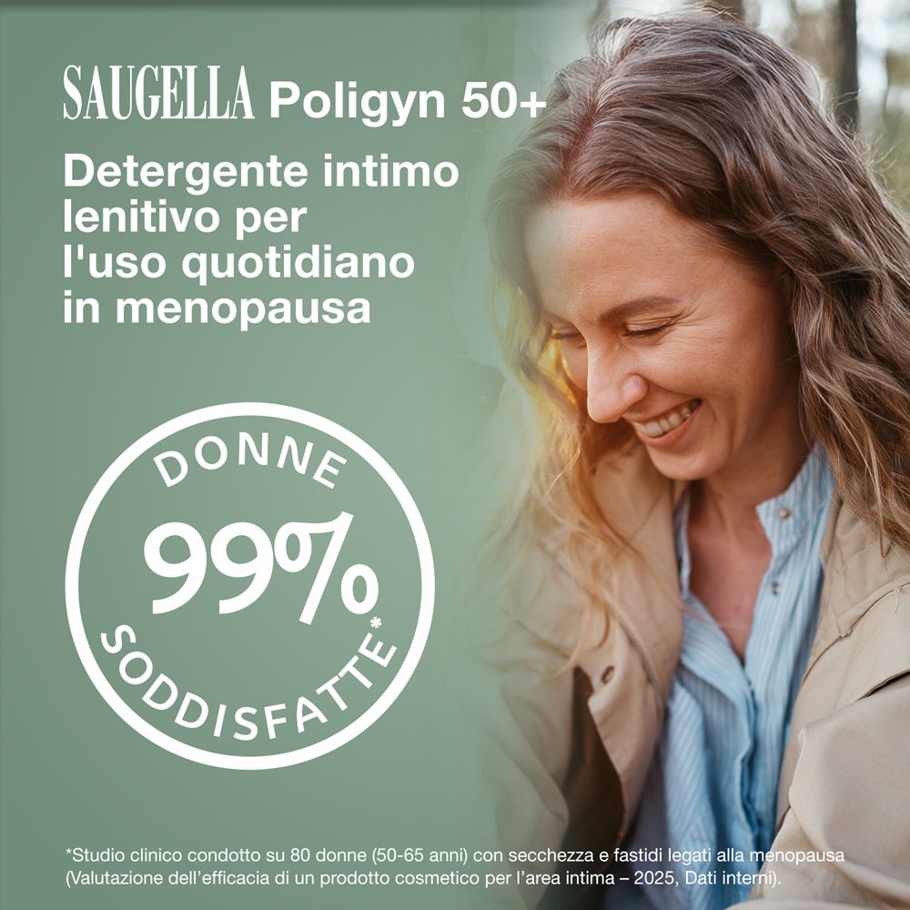 Saugella Polygyn 50+: Intimreiniger für täglichen Gebrauch in den Wechseljahren. 99% zufriedene Frauen.
