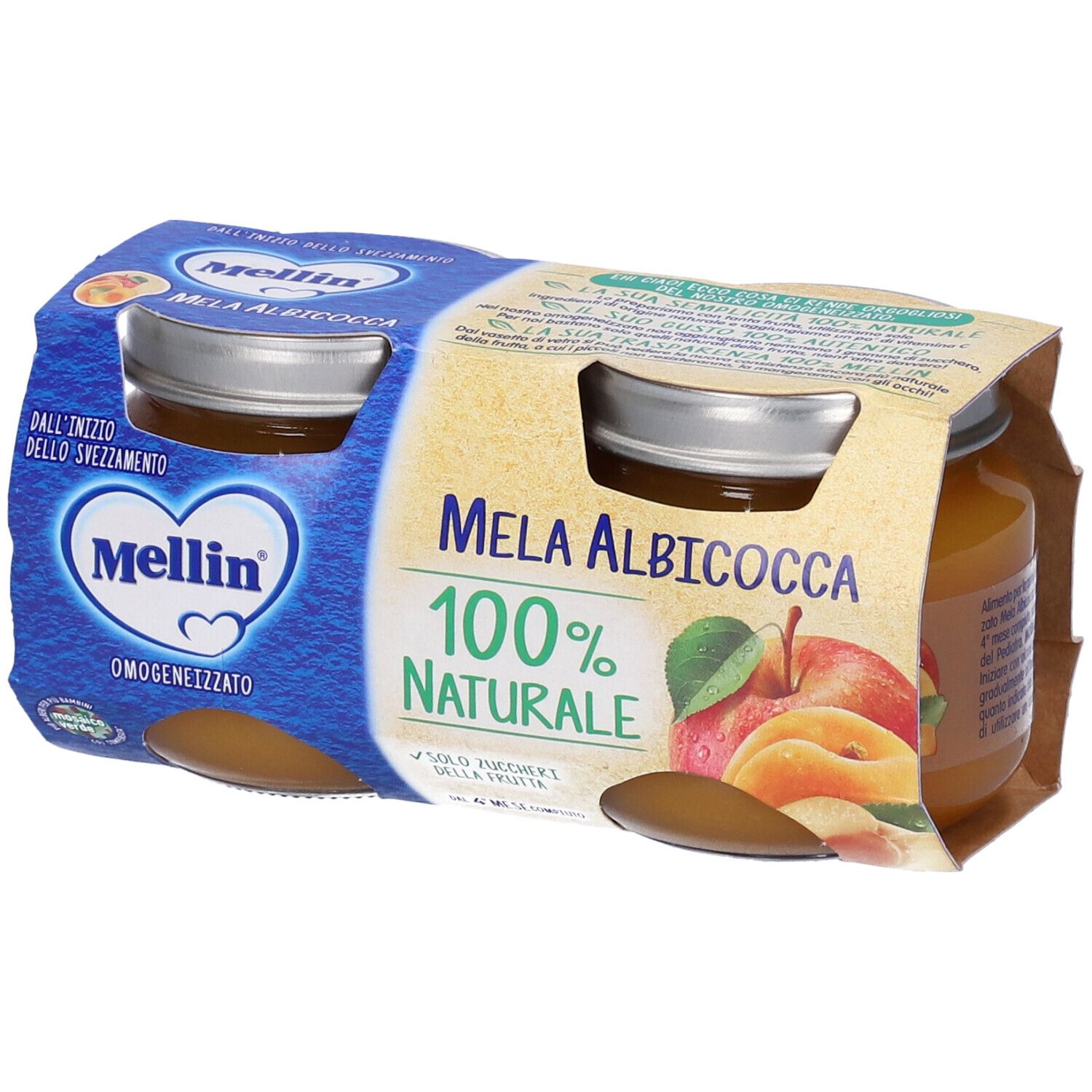 Mellin  Omogeneizzato Mela Albicocca