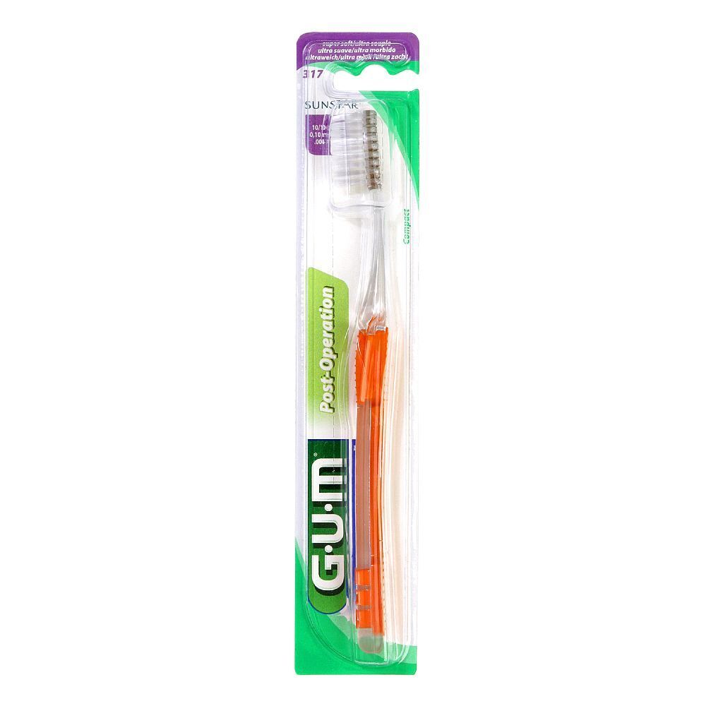 Gum Uomo Bianco Spazzolino Manuale, Sunstar Postoperation Zahnbürste Extrem Soft (1X) - Immagine 8