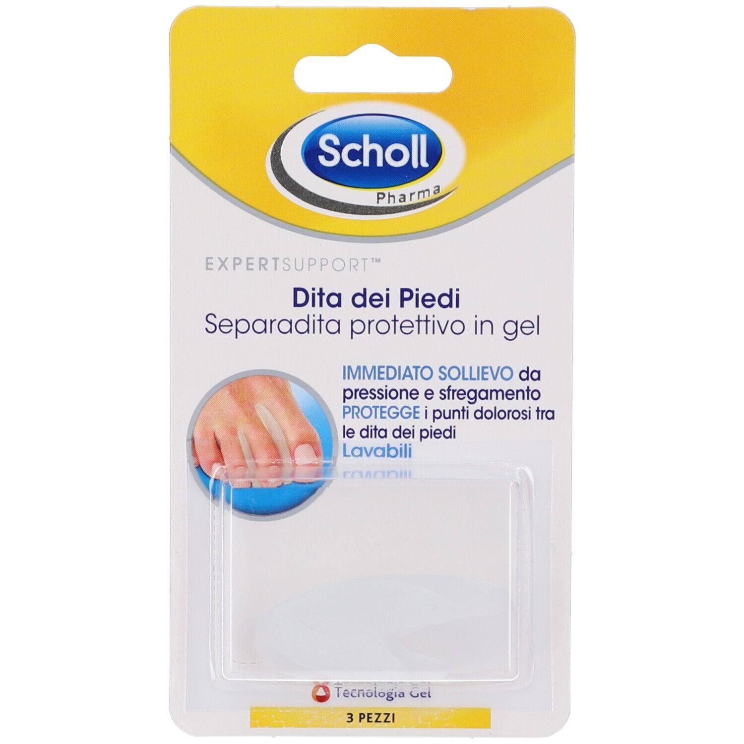 Scholl Gelactiv Sep/Dita Anat 3 St Zehenspreizer