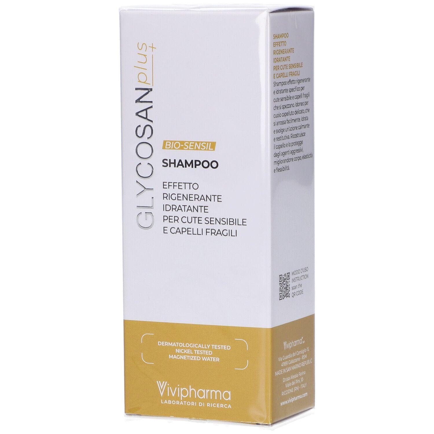 Pdmtobemaintained Glycosan Plus Bio-Sensil Shampoo Cute Sensibile Per Capelli 200 Ml