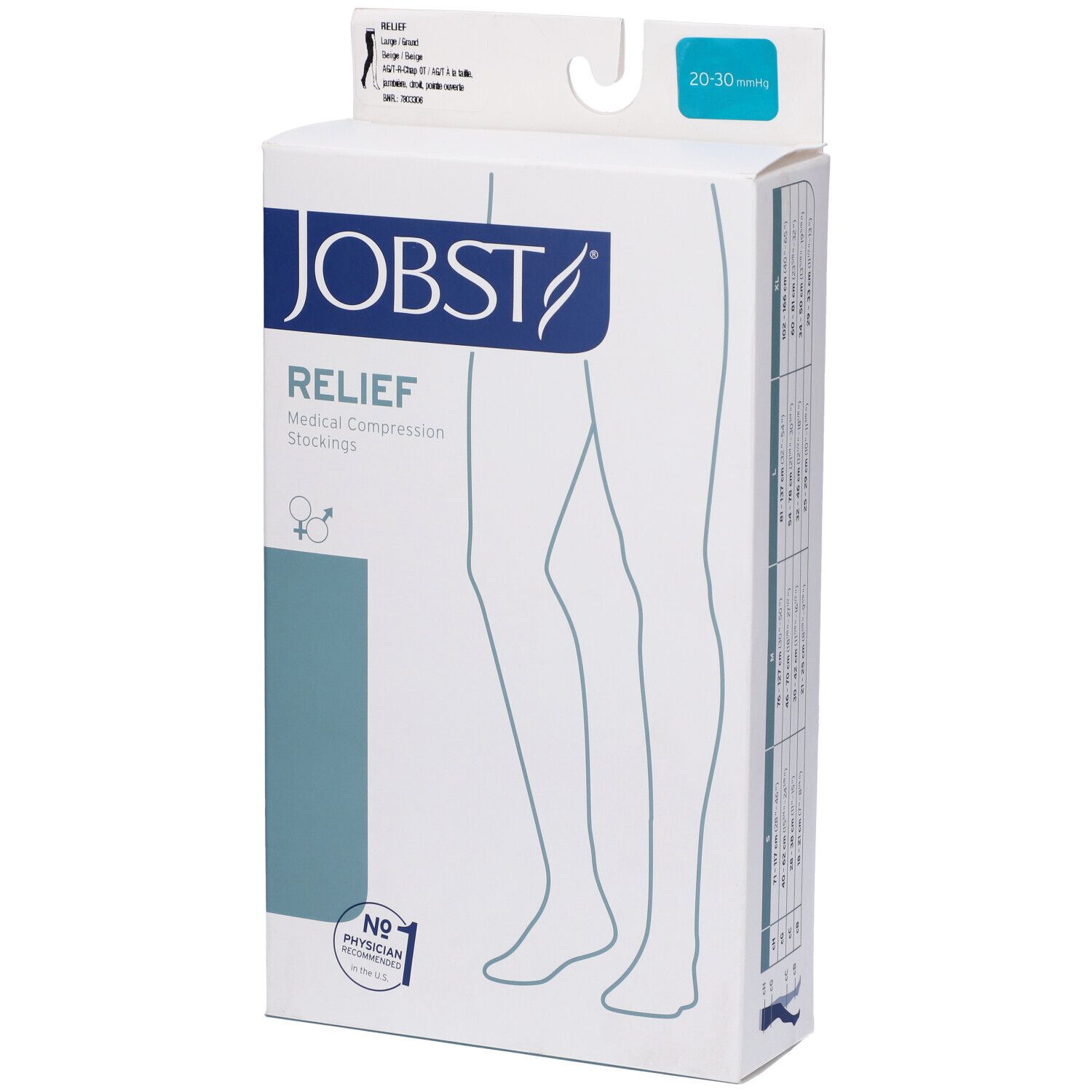 Jobst Relief Calza Compressiva Gamba Destra Taglia L