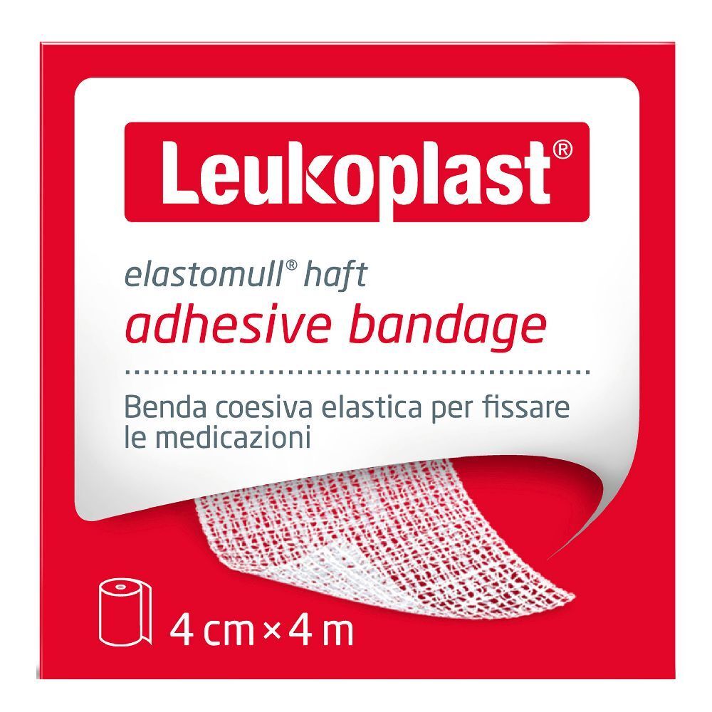 Elastomull Haf Benda Fissaggio Elastica 4m x 4cm