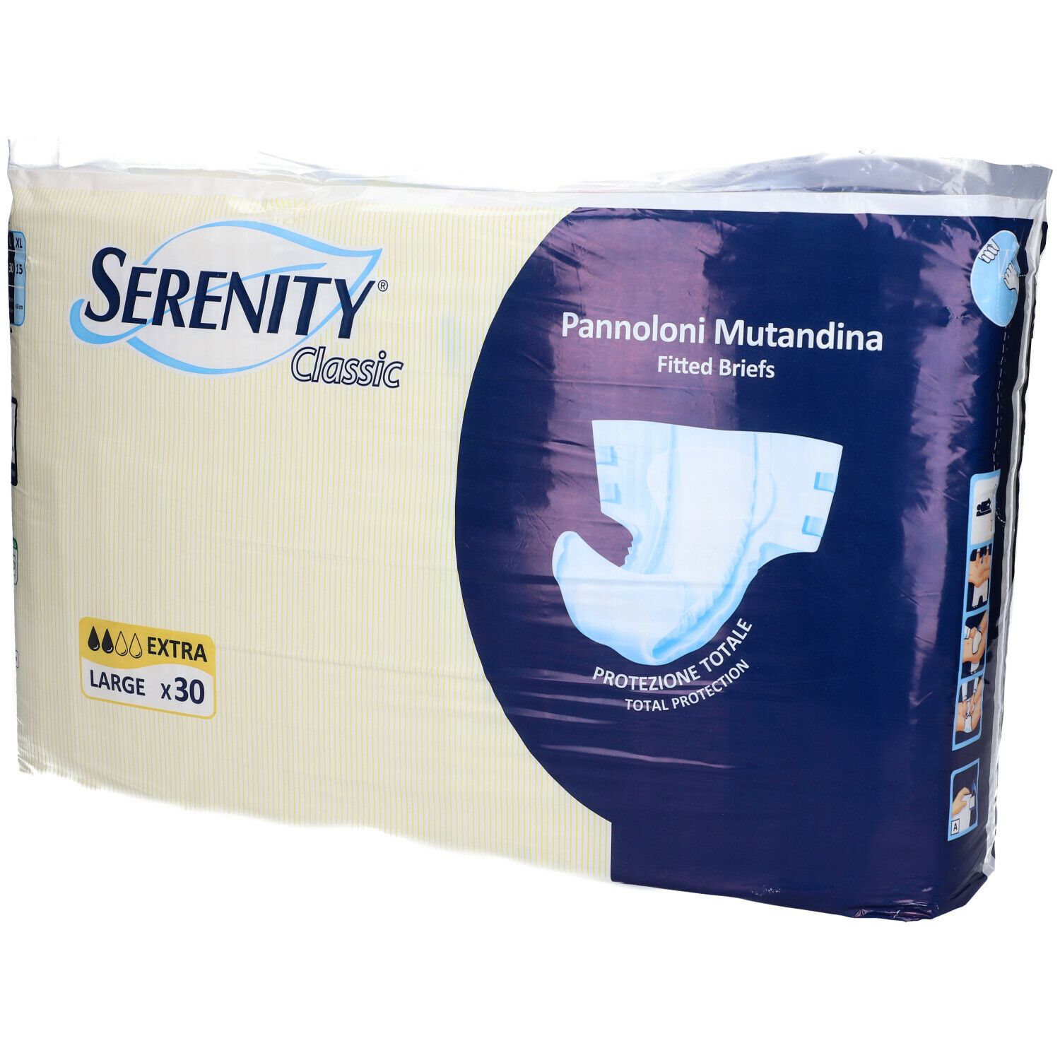 Serenity® Classic Pannoloni Mutandina Extra Large 30 pz Slip per l'inc