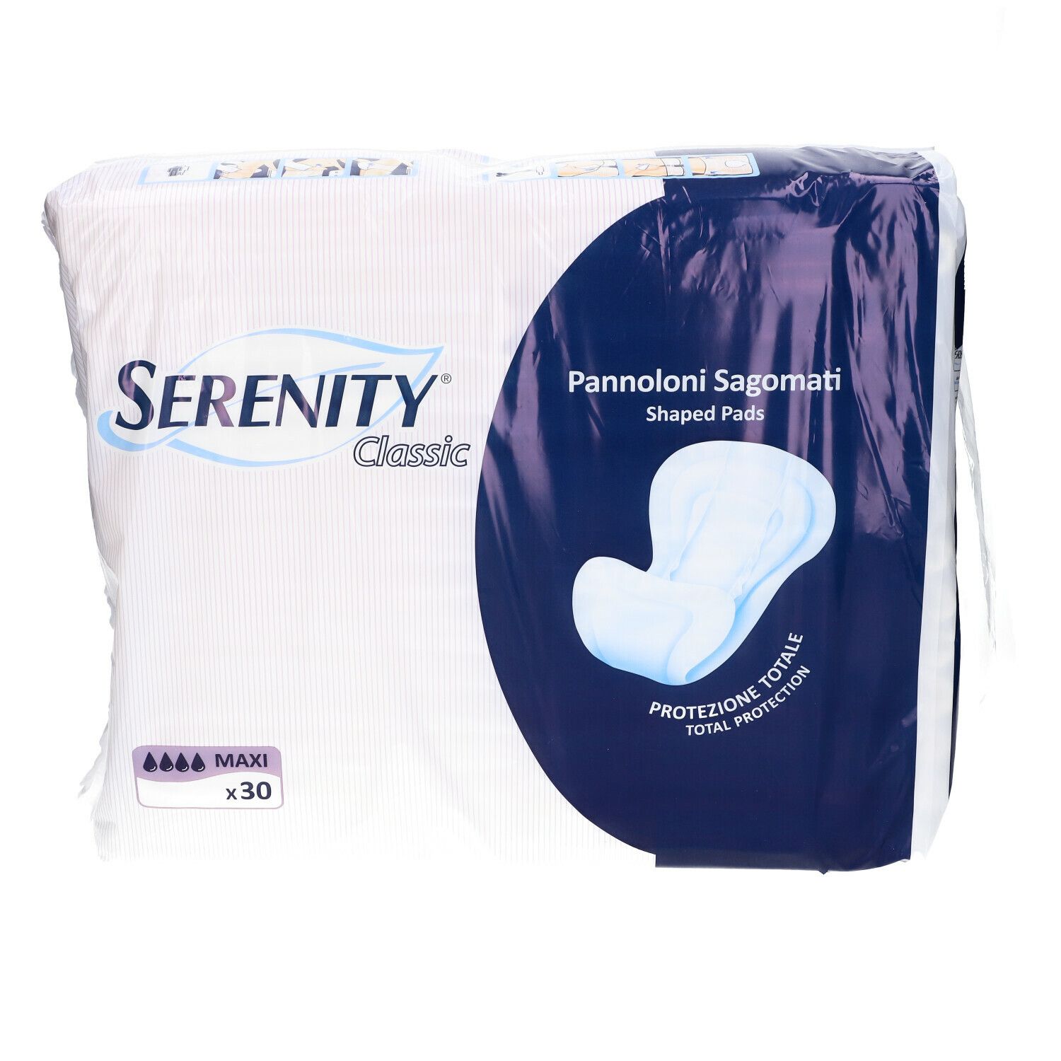 Serenity Classic Maxi Einlagen, 30 Stück.