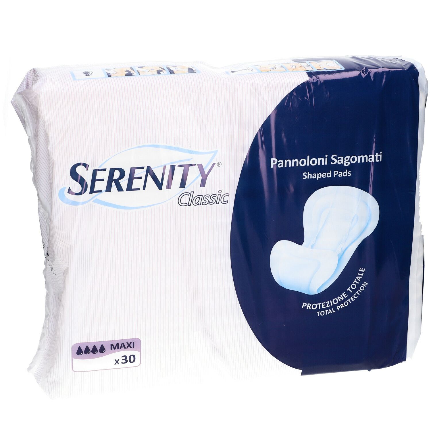 Serenity Classic Super Large Einlagen, 30 Stück.